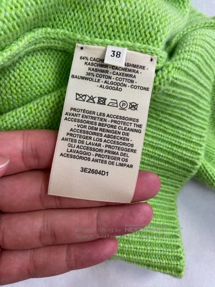 Hermes Hermes Green sweater Size XS / US 0-2 / IT 36-38 - 5 Thumbnail