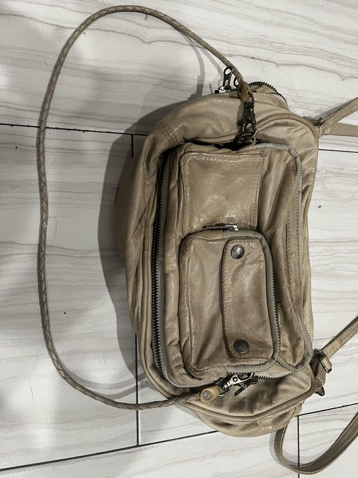 Allsaints AW 2007 Allsaints white leather bag Size ONE SIZE - 2 Thumbnail