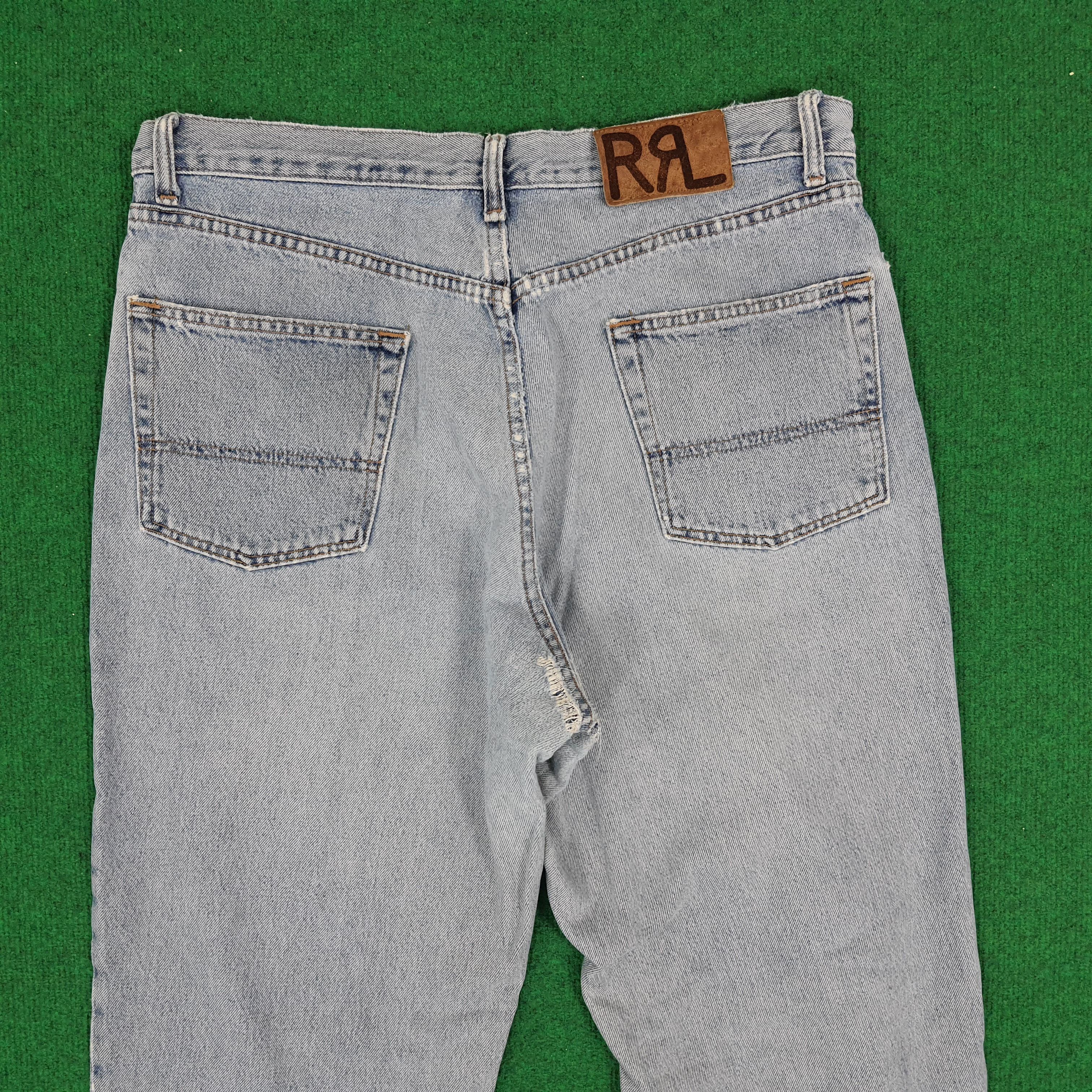 RRL Ralph Lauren × Vintage Vintage RRL Ralph Lauren Distressed Jeans Size US 34 / EU 50 - 5 Thumbnail