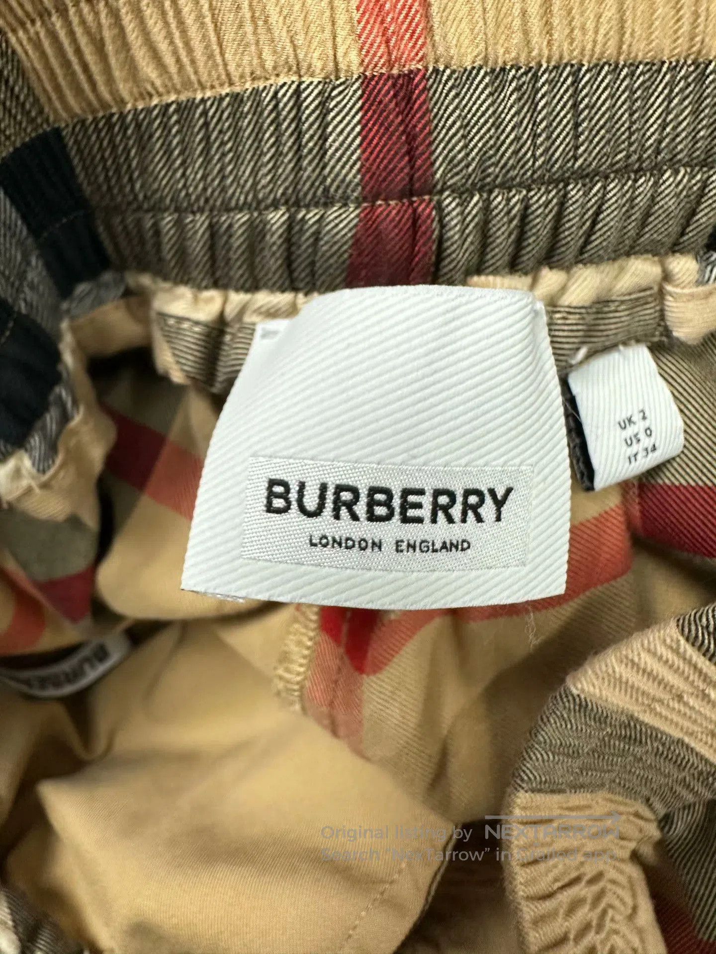 Burberry Burberry Khaki Classic Check Wide. Size 28" / US 6 / IT 42 - 3 Thumbnail