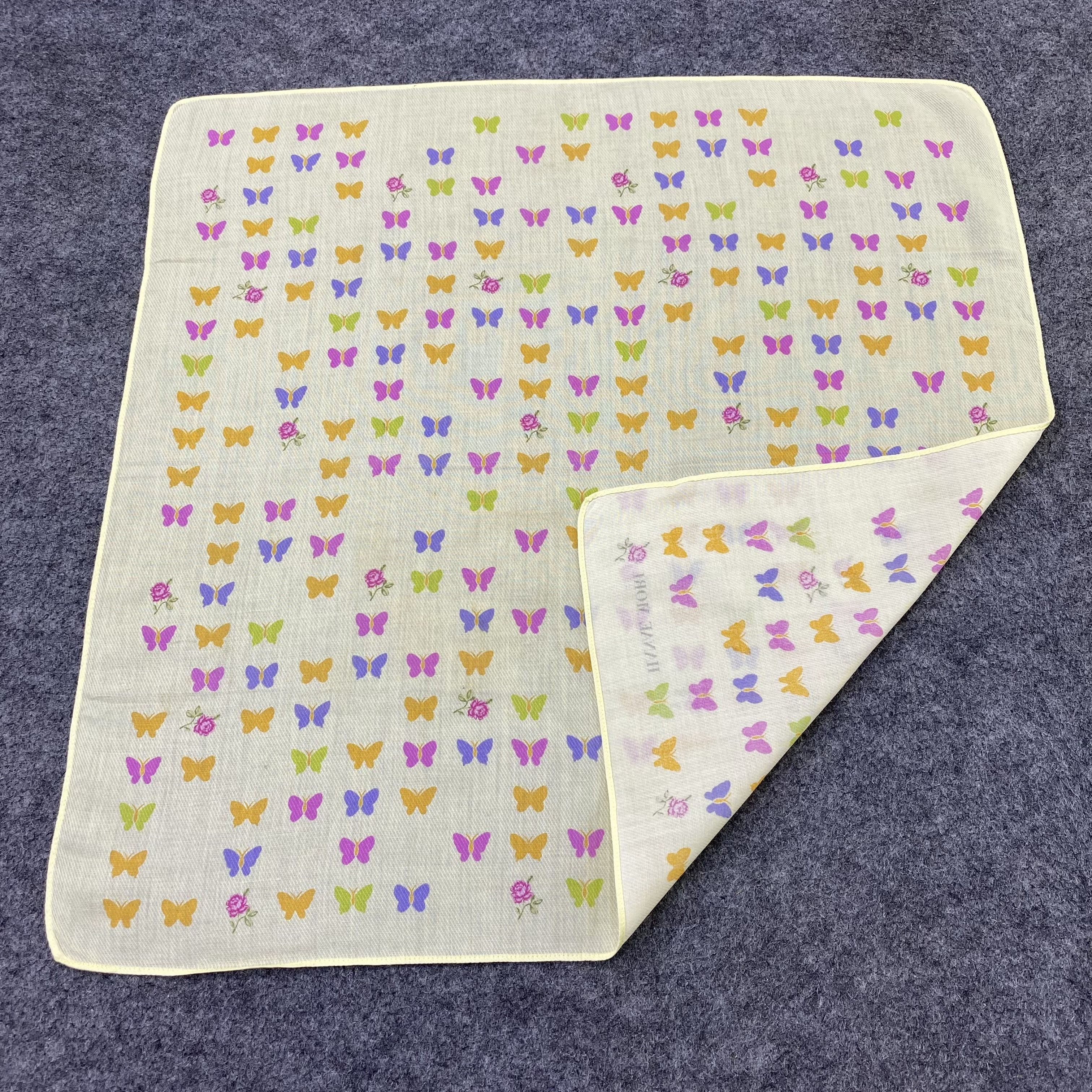 Hanae Mori Hanae Mori Handkerchief Neckerchief Bandana-B1896 Size ONE SIZE - 5 Thumbnail