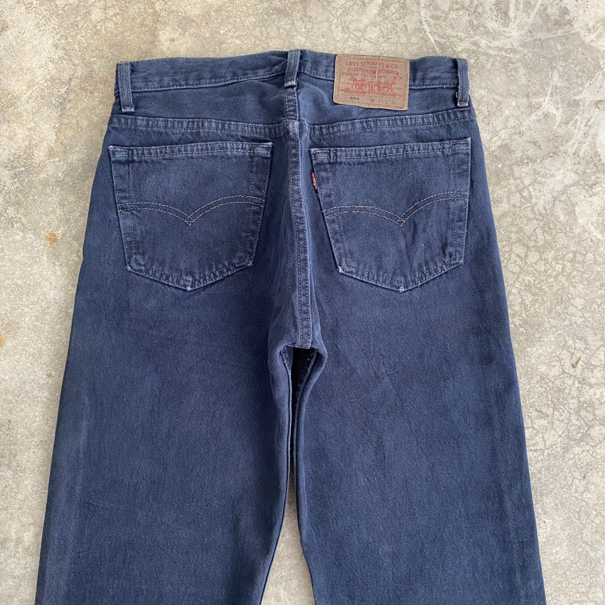 Levi's Vintage 1993 Levis 501 Over Dyed Faded Black Denim Jeans Size US 30 / EU 46 - 11 Thumbnail