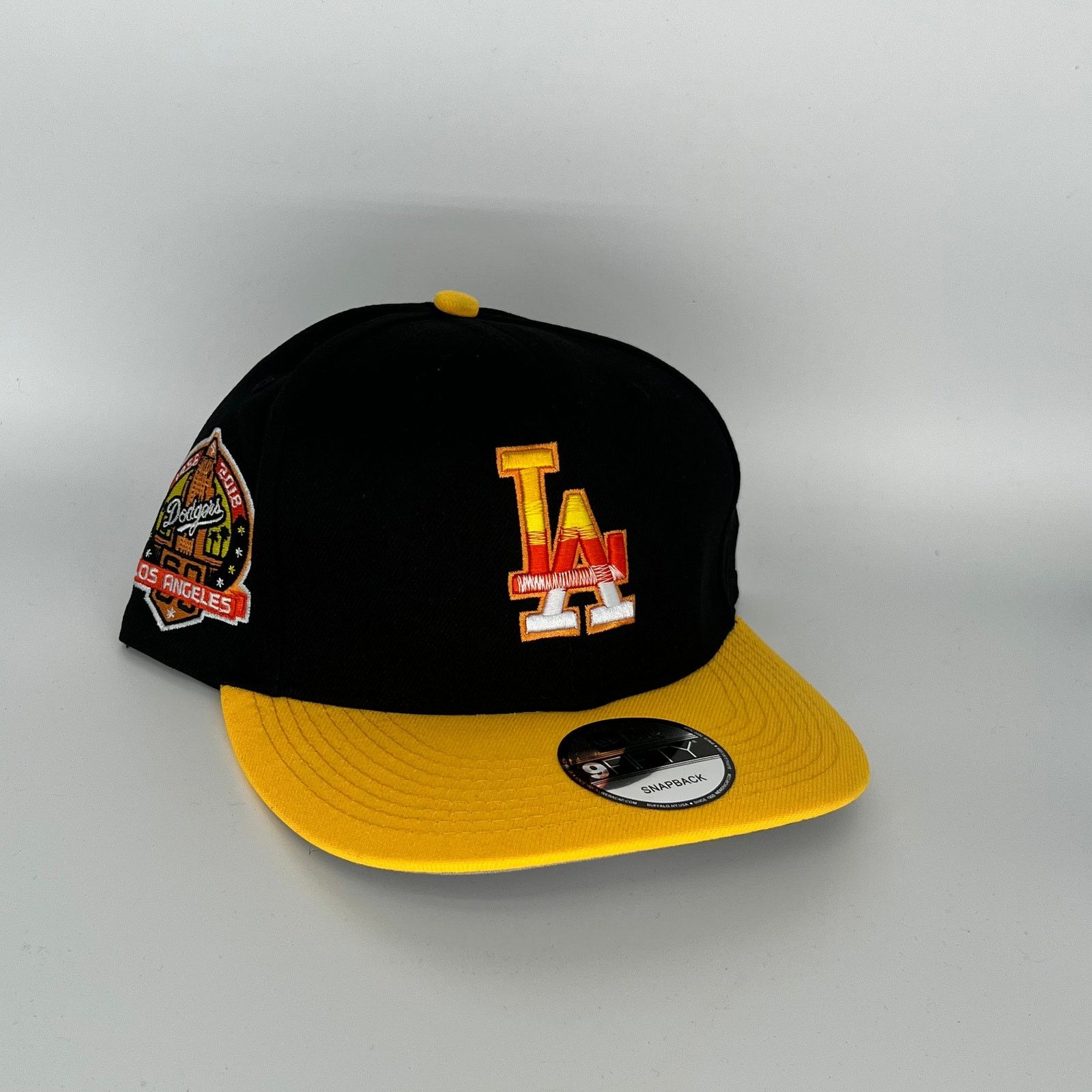 New Era Black Yellow Los Angeles Dodgers 60th Anniversary New Era Size ONE SIZE - 1 Thumbnail