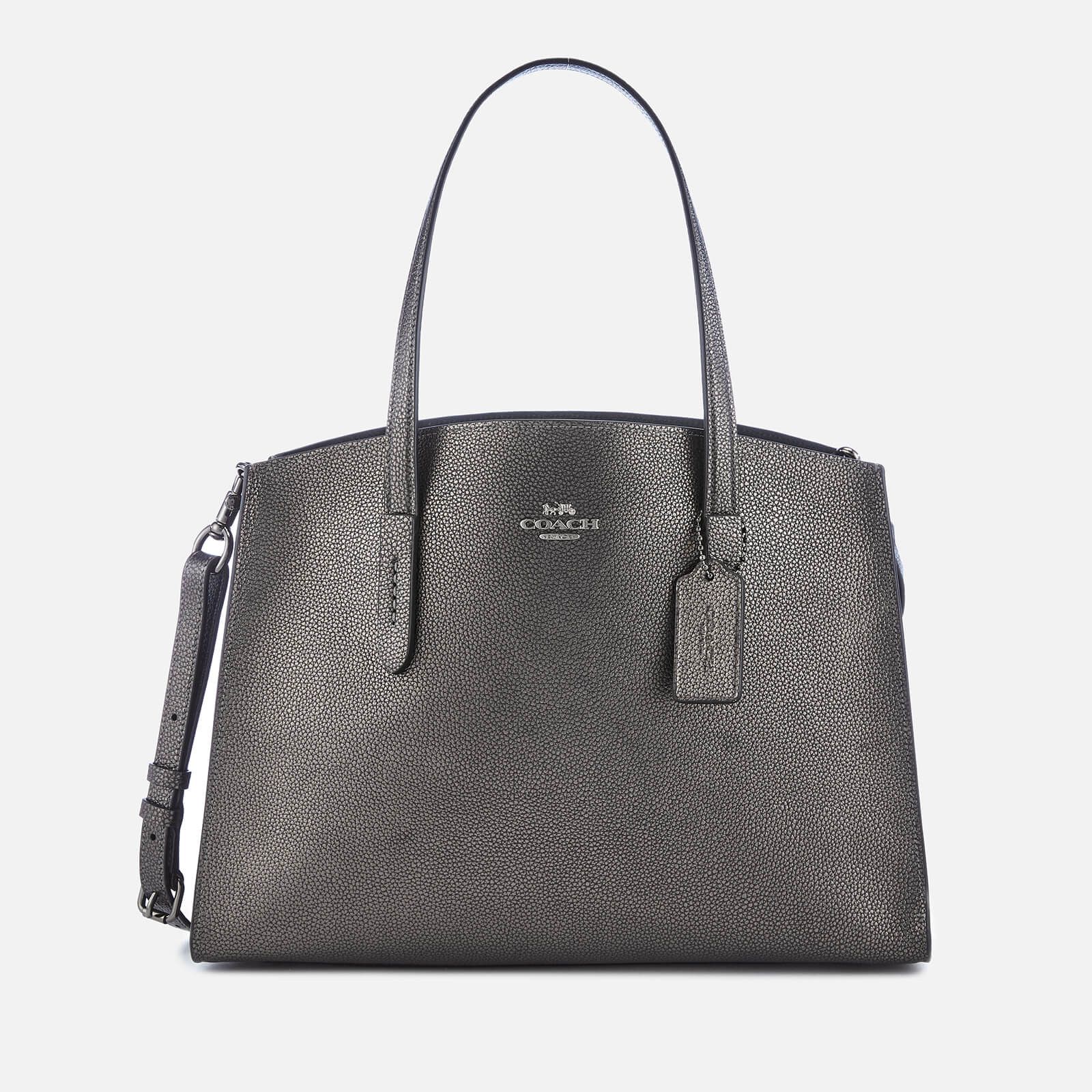 image of Coach Charlie Bucket Bag in Grey, Women's