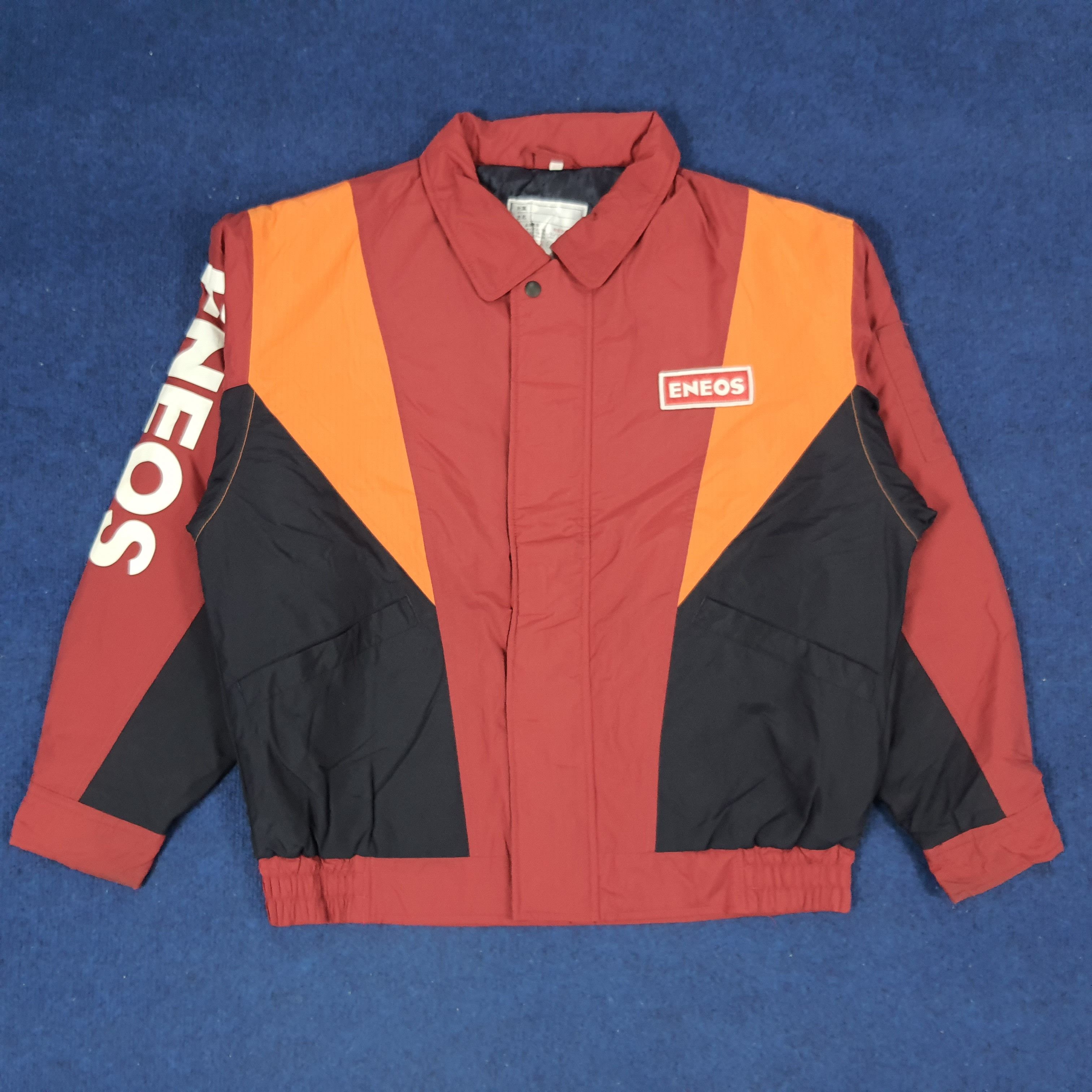 Japanese Brand × Vintage Vintage ENEOS Lubricant Oil Japan Motorsports Jacket Size US XL / EU 56 / 4 - 1 Thumbnail