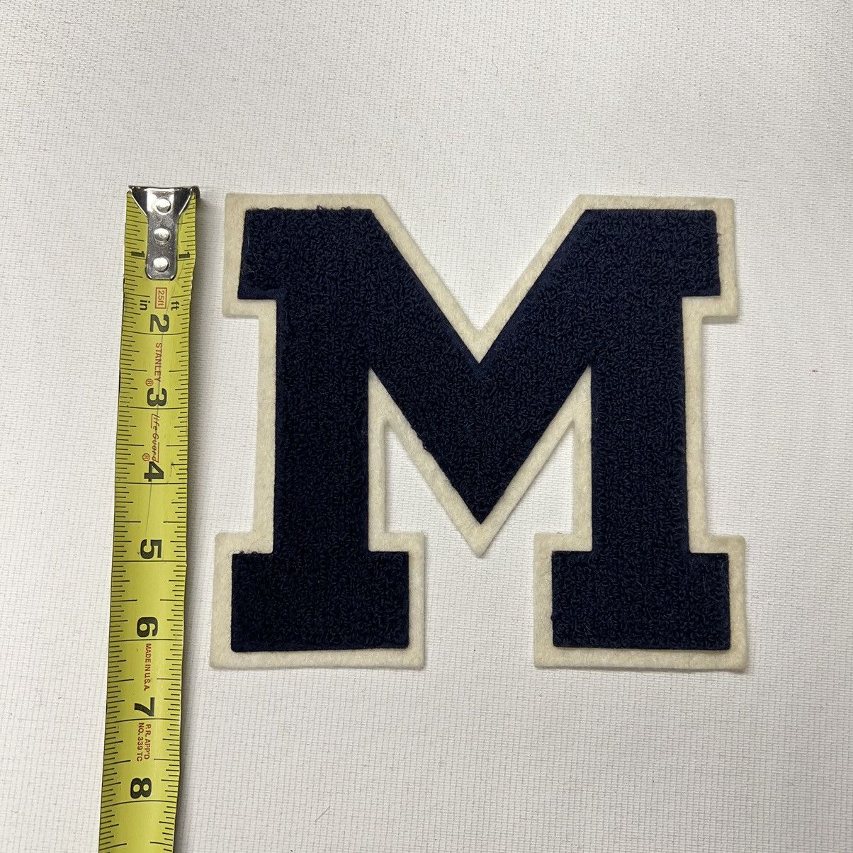 Vintage Letterman Varsity Patch Letter M Blue Chenille Felt Sports Size ONE SIZE - 9 Thumbnail