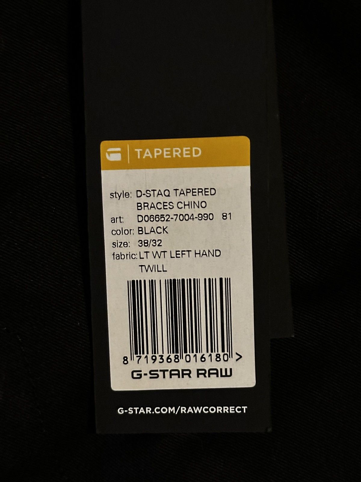 G-Star G-STAR D-STAQ TAPERED BRACES CHINO Size US 38 / EU 54 - 2 Thumbnail