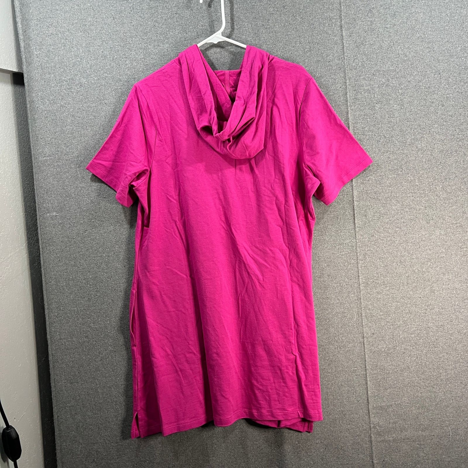 Denim & Co. Denim & Co. Beach Women Top Hoodie Hot Pink Color Size Size L / US 10 / IT 46 - 2 Thumbnail