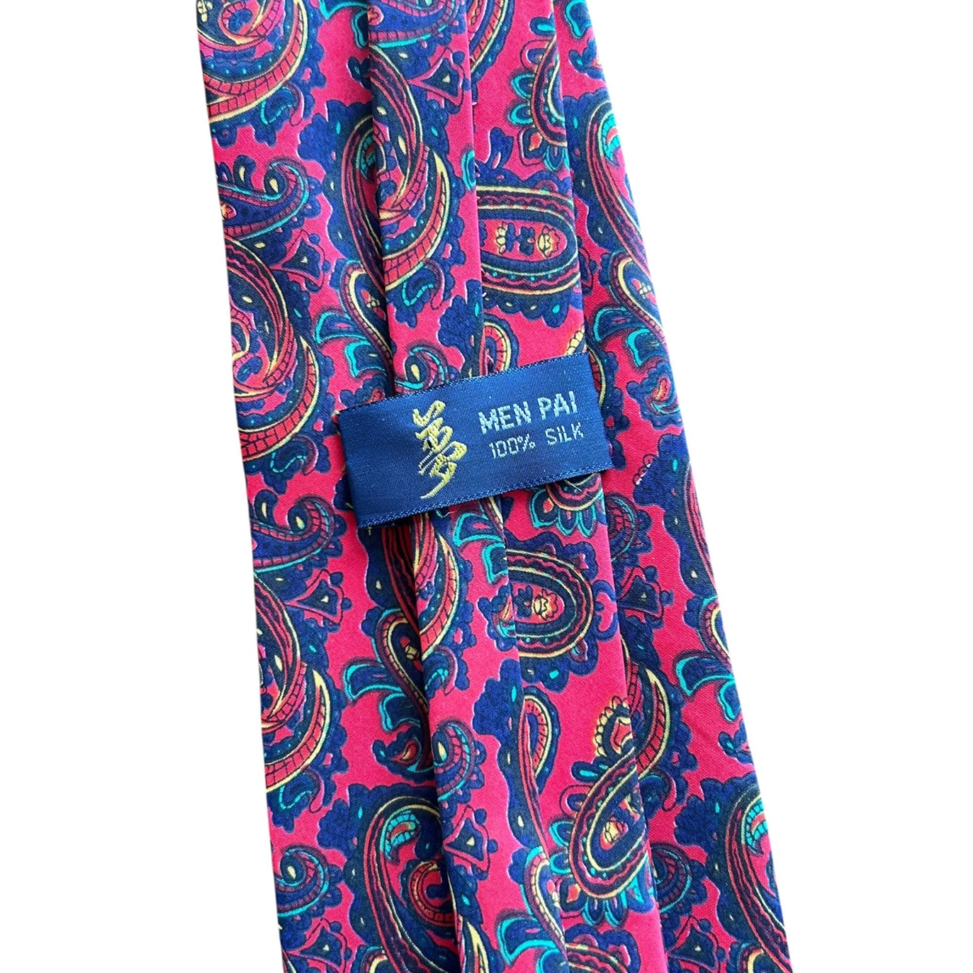 Other Sarra 100% Silk Men Pai Vibrant Novelty Paisley Neck Tie Size ONE SIZE - 6 Thumbnail