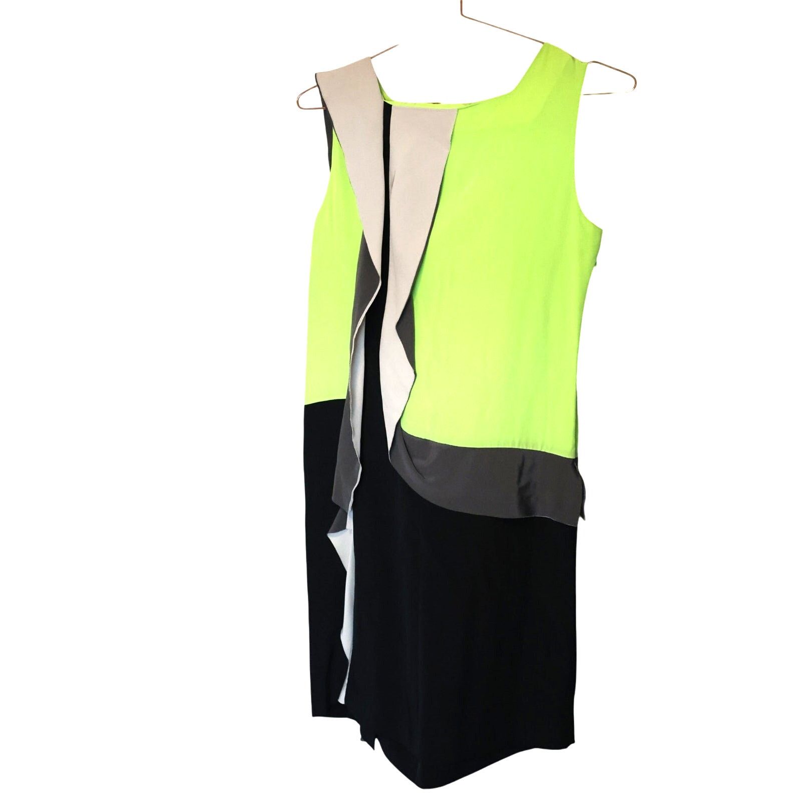 Diane von Furstenberg Diane Von Furstenberg Shizuka Dress - Size 2 - Green / Black Size XS / US 0-2 / IT 36-38 - 2 Thumbnail