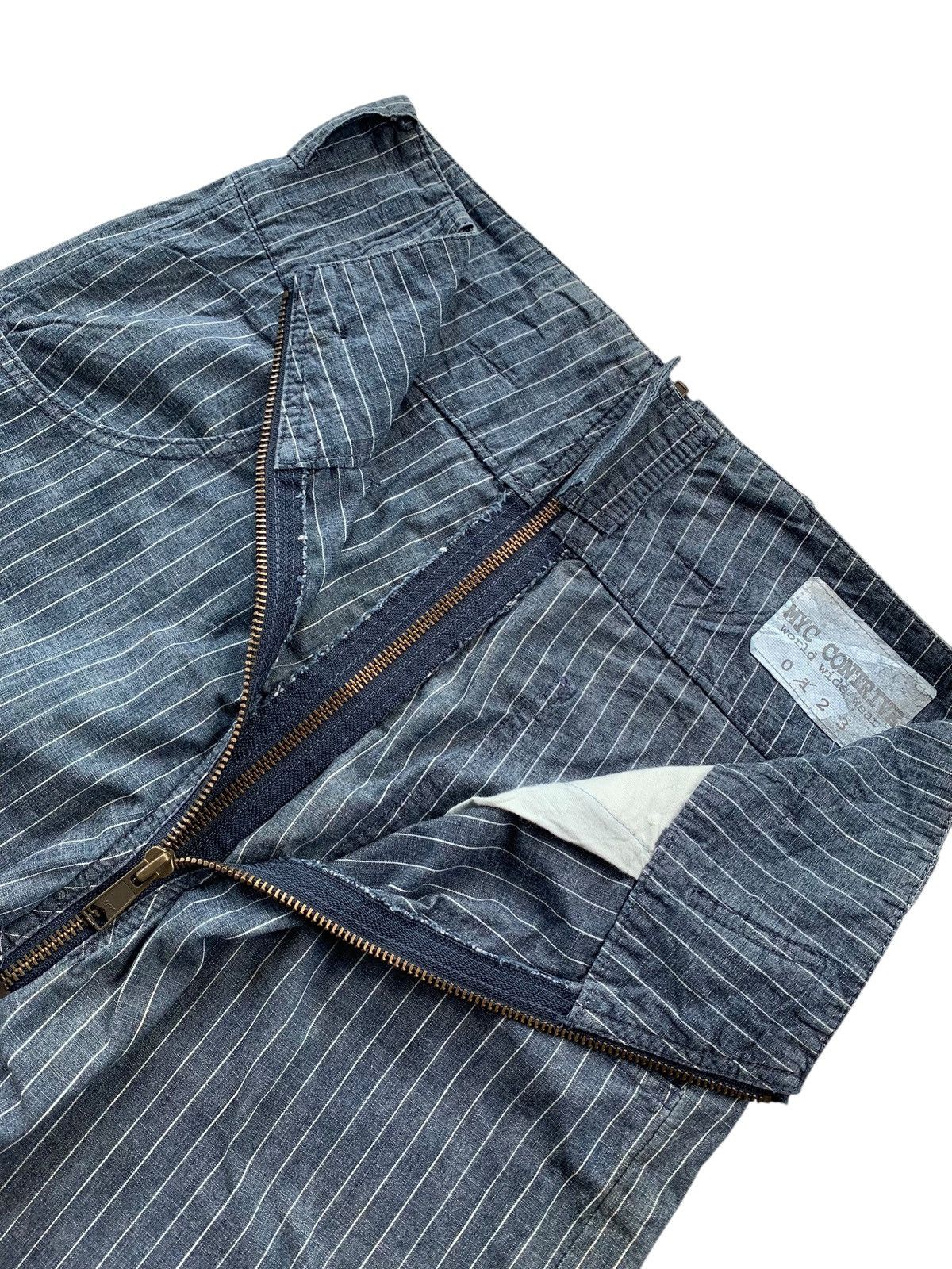 Japanese Brand Unique myc contrive striped japanese bootcut Size US 29 - 5 Thumbnail