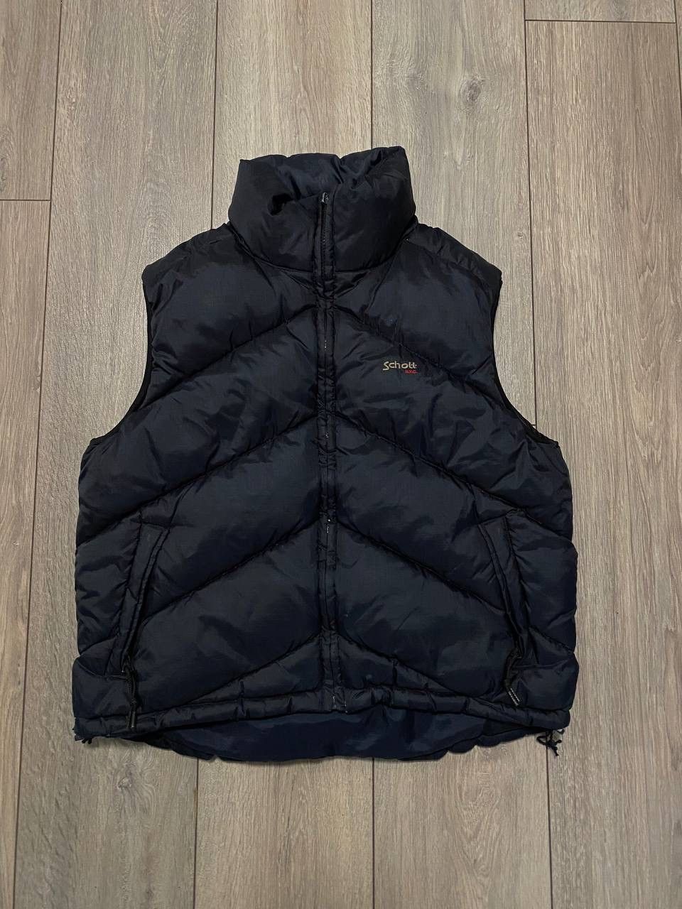 Schott Vintage Schott Down Puffer Vest NYC Blue 90s Y2K Size US M / EU 48-50 / 2 - 1 Thumbnail