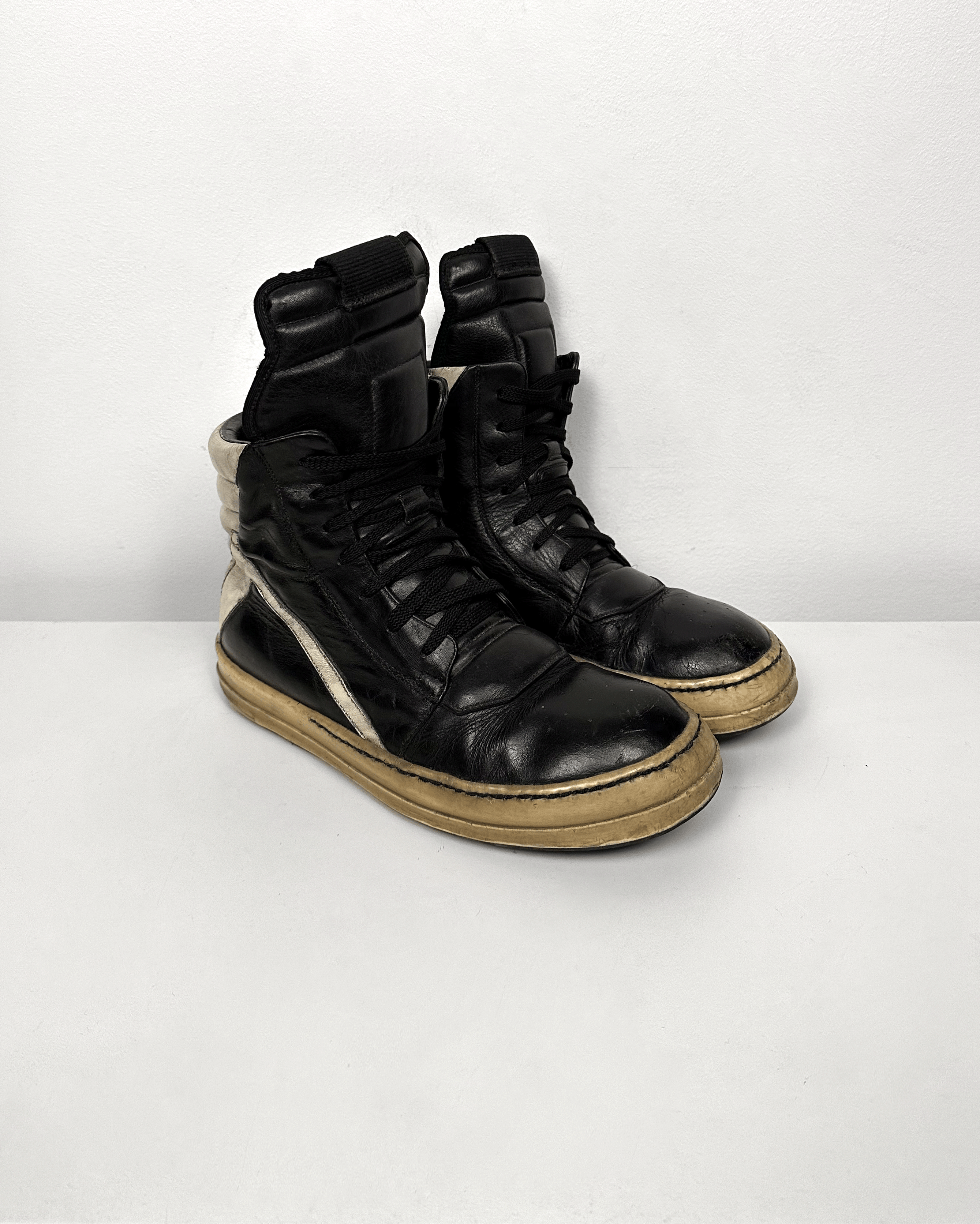 Rick Owens Rick Owens Black Milk Geobasket Size US 9 / EU 42 - 1 Thumbnail