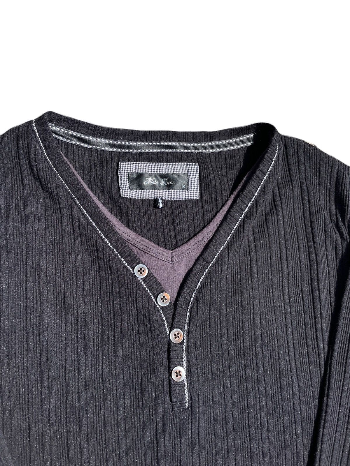 If Six Was Nine 2000s Japanese archive Vkei Layered Button Long Sleeve Tee Size US S / EU 44-46 / 1 - 5 Thumbnail