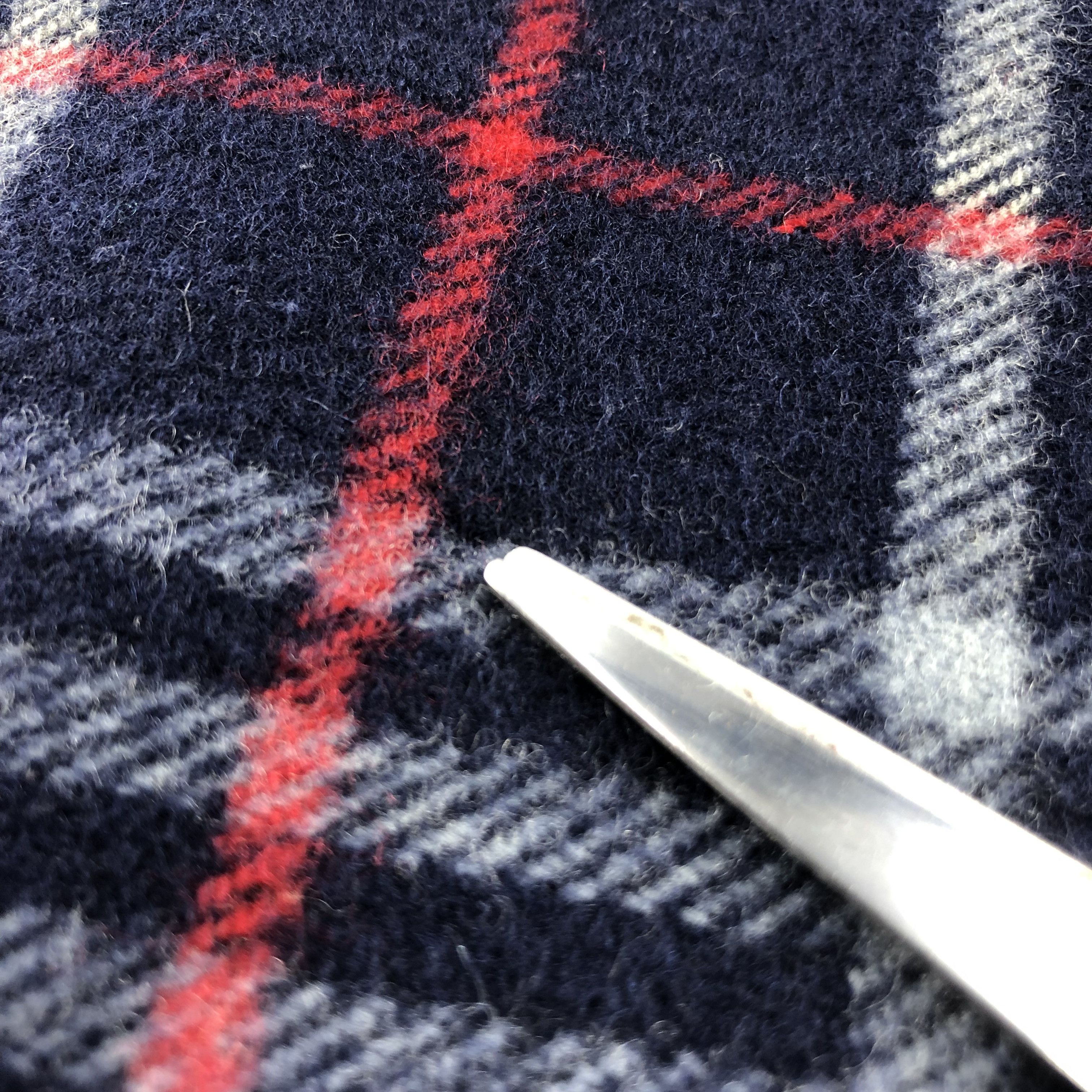 Burberry Burberrys Nova Check Blue Wool Scarf Muffler V900 Size ONE SIZE - 13 Thumbnail