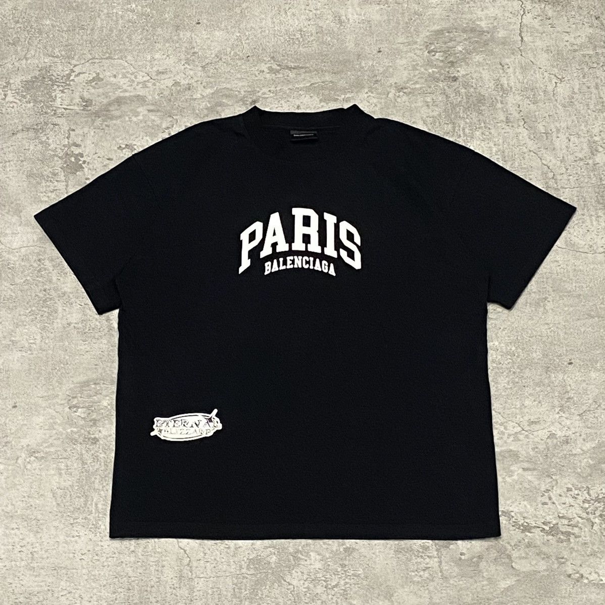 Balenciaga Balenciaga Black Paris Tee Size US S / EU 44-46 / 1 - 1 Thumbnail