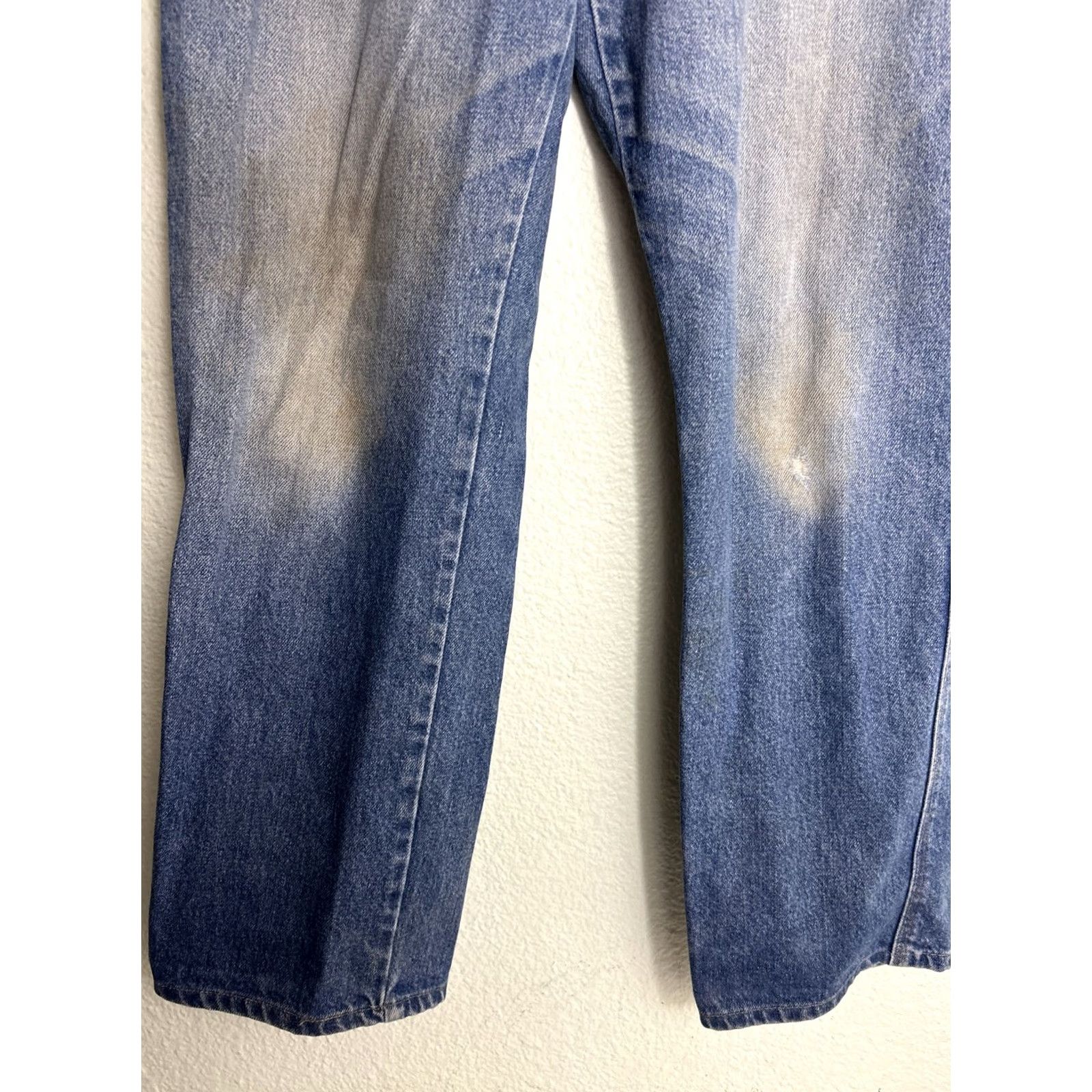 Vintage Riverside Flame Resistant Medium Wash Jeans Westex Indura 32x30 Mens Jeans Straight Orange 32x30 Size US 32 / EU 48 - 2 Thumbnail