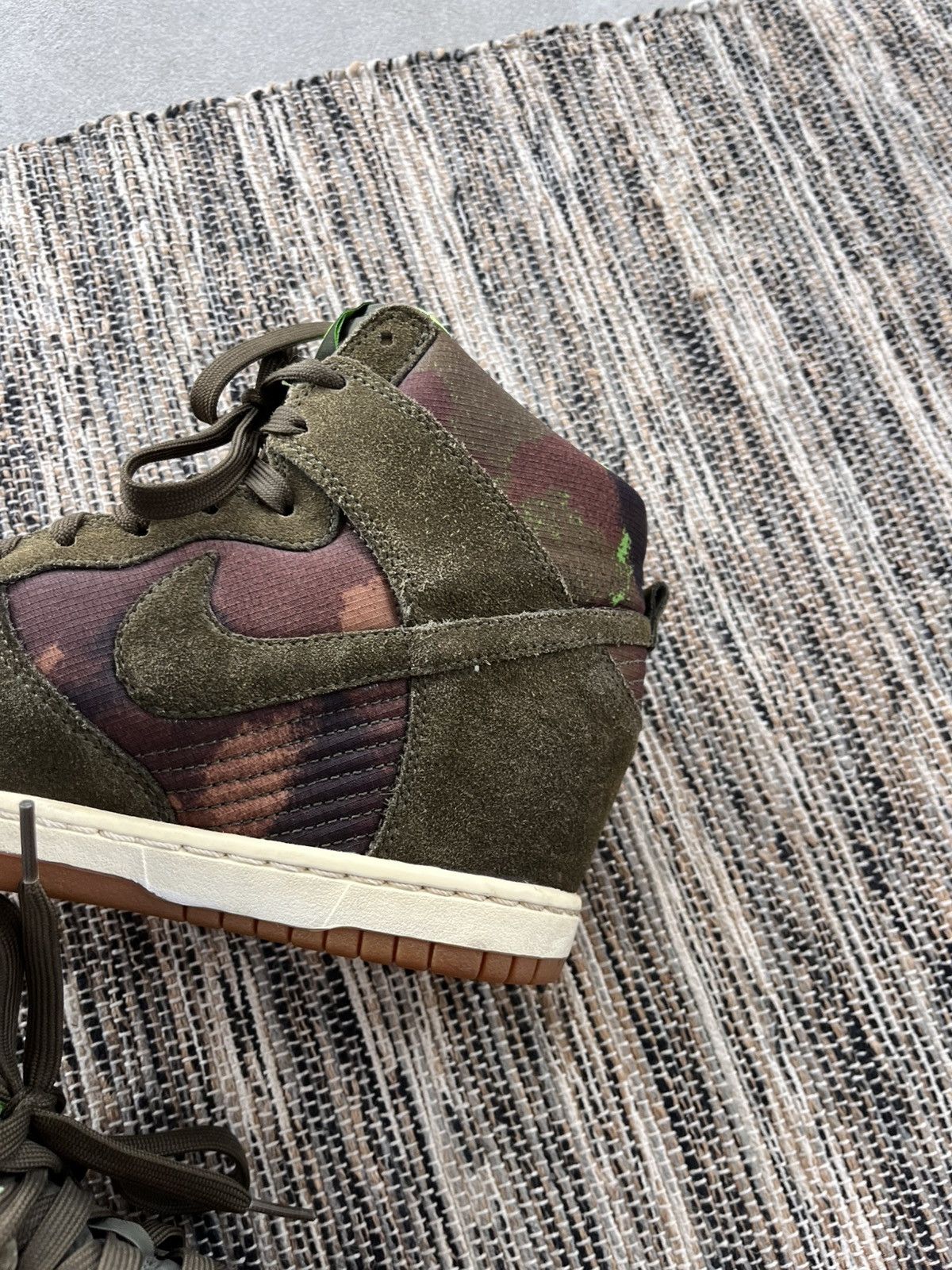 Nike Vintage Nike Dunk Sky Hi Camo Wedge Sneakers Y2K Rare Size US 5.5 / IT 35.5 - 9 Thumbnail