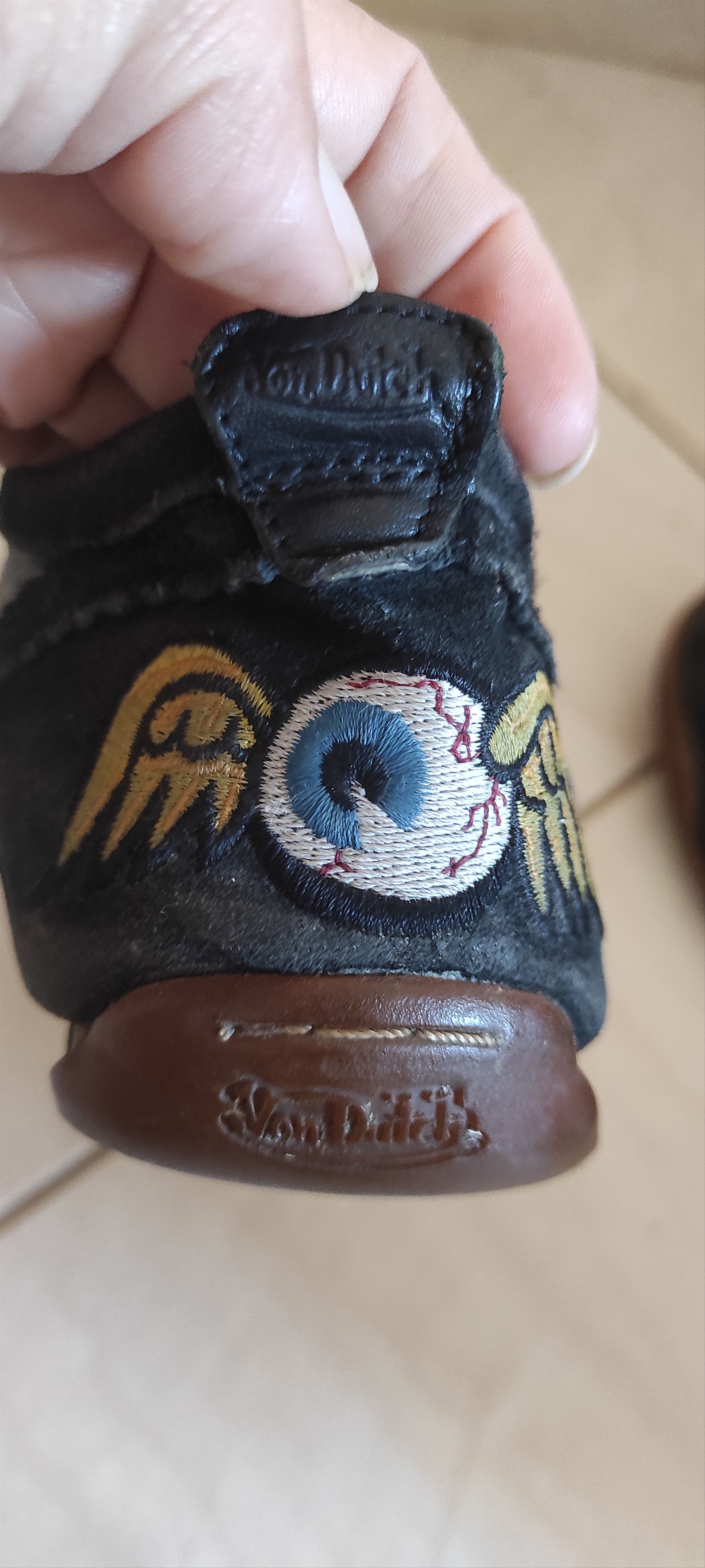Vintage × Von Dutch Von Dutch Leather Sneakers Suede Flying Emboidered Eyeball Size US 8 / EU 41 - 6 Thumbnail
