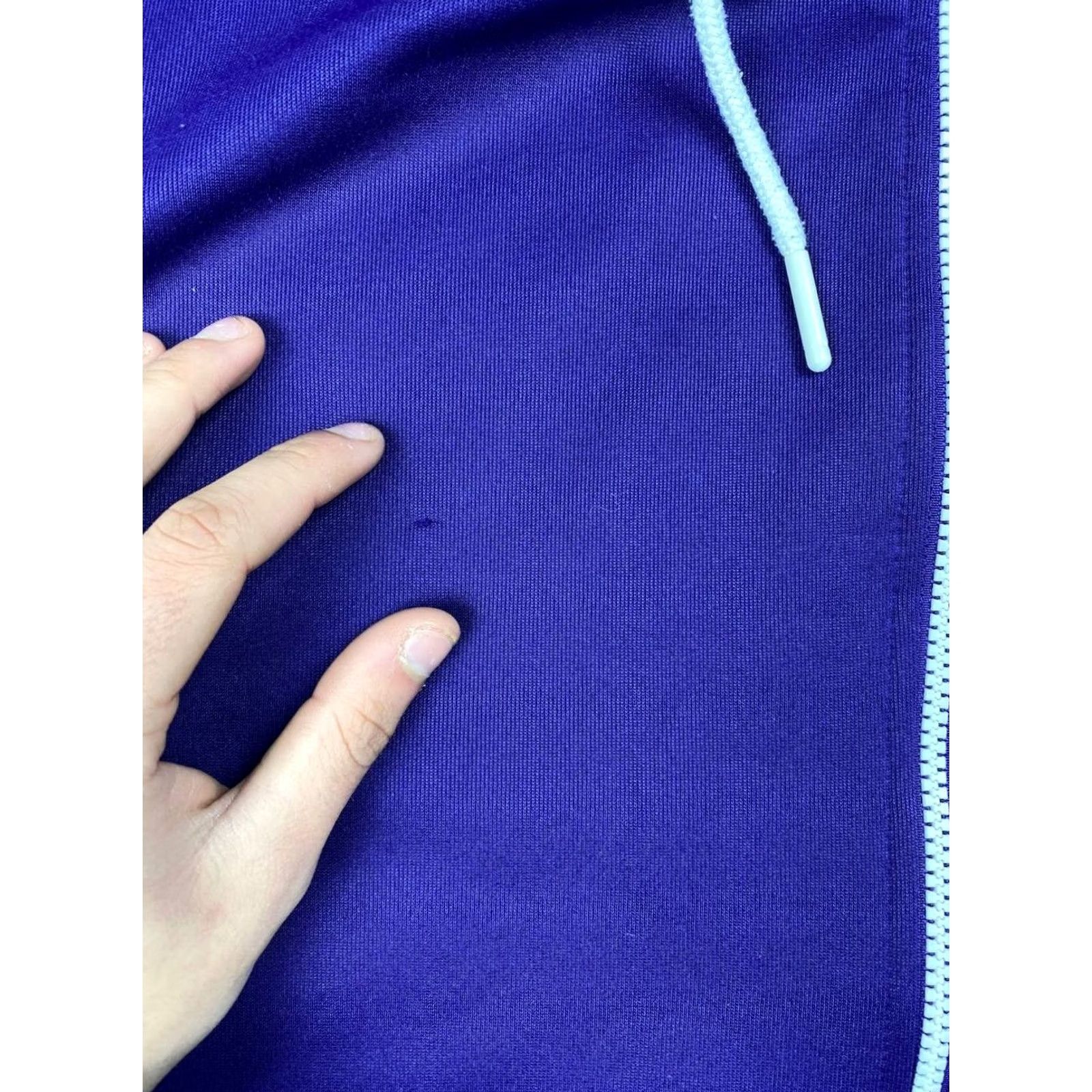 Adidas VINTAGE adidas Track Jacket Firebird Hooded Men XL Purple Adidas Originals Jacket Track Hoodie = 2 hooks? Size US XL / EU 56 / 4 - 7 Thumbnail
