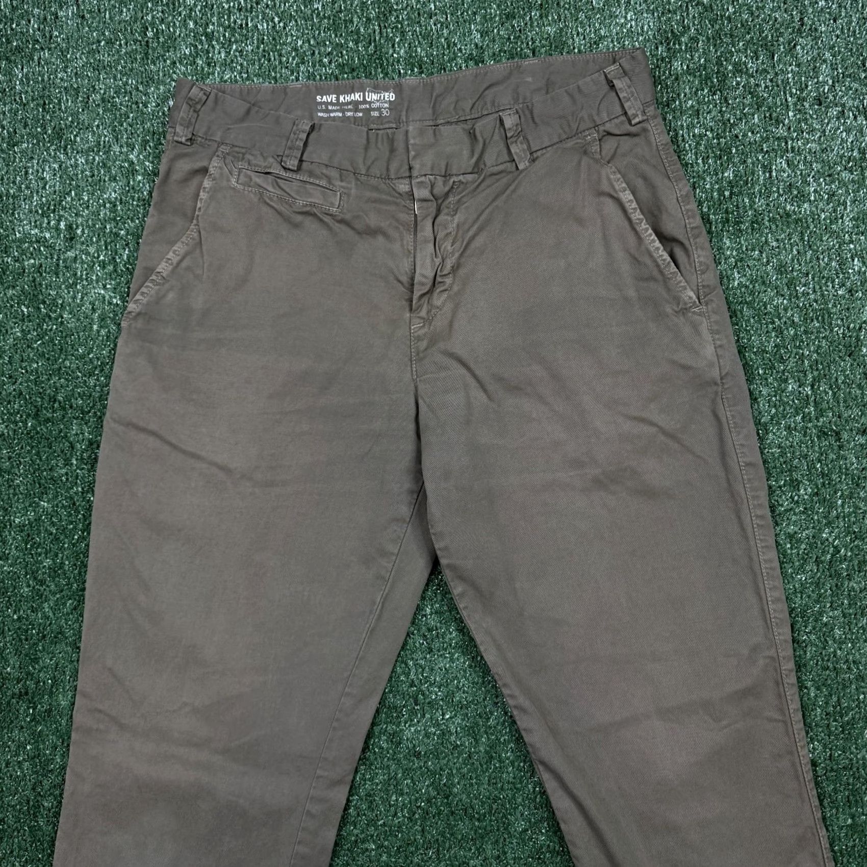 Save Khaki United Save Khaki United Chino Pants Men 30x29 Beige Straight Leg Regular Size US 30 / EU 46 - 3 Thumbnail