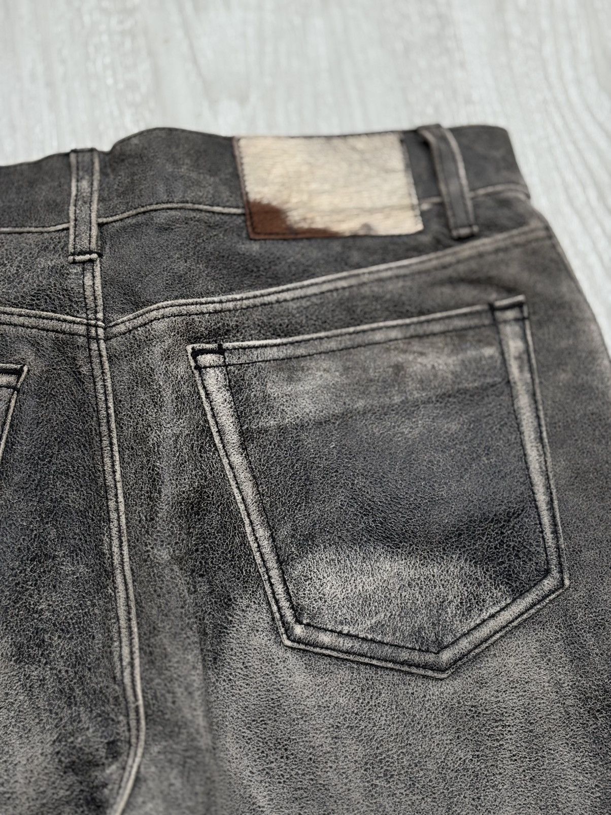 Japanese Brand Admix leather flare pants Size US 28 / EU 44 - 10 Thumbnail