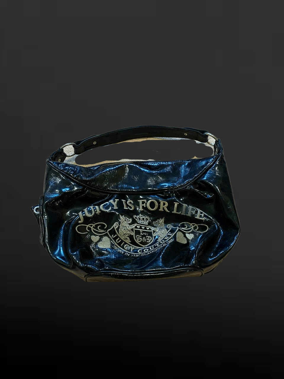 Juicy couture rare vintage velour and Leather bag