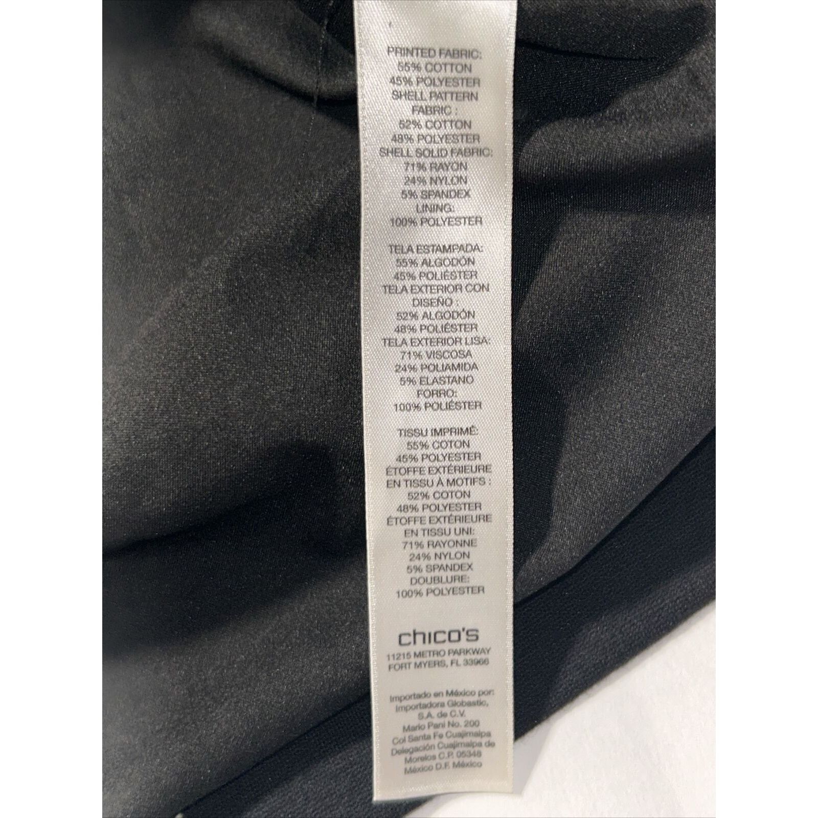 Chicos Chico's Plus Sz 1 (US 8/10) Mixed Material Longline Jacket Size S / US 4 / IT 40 - 6 Thumbnail