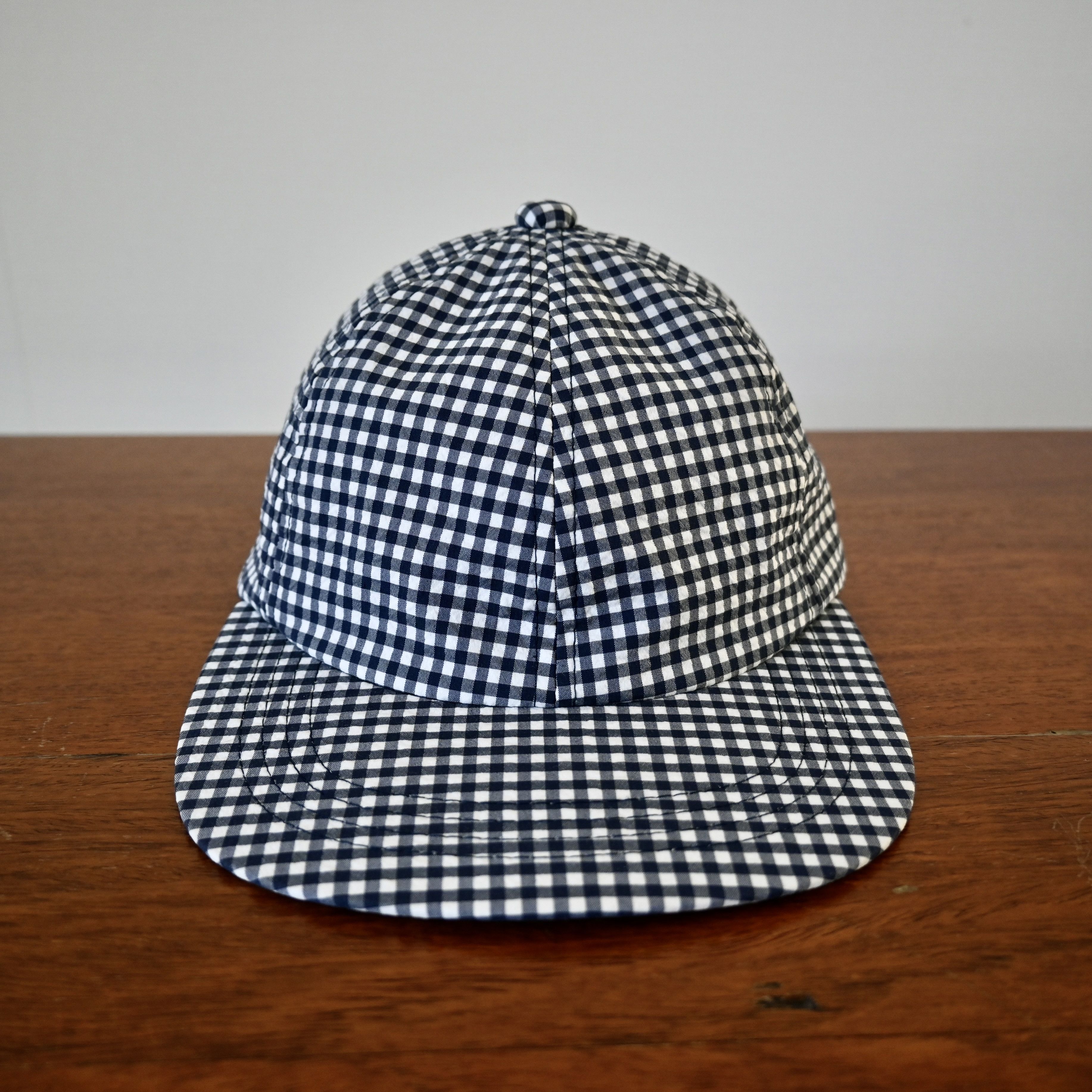 Beams Plus BEAMS Plus gingham seersucker 6 panel hat, made in Japan Size ONE SIZE - 2 Thumbnail