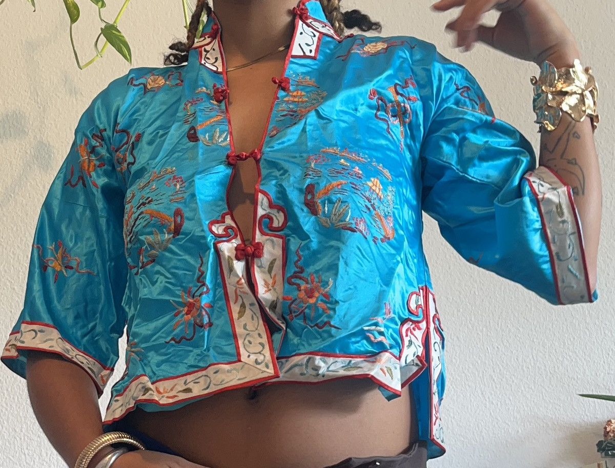 Satin Top Vintage&Handmade