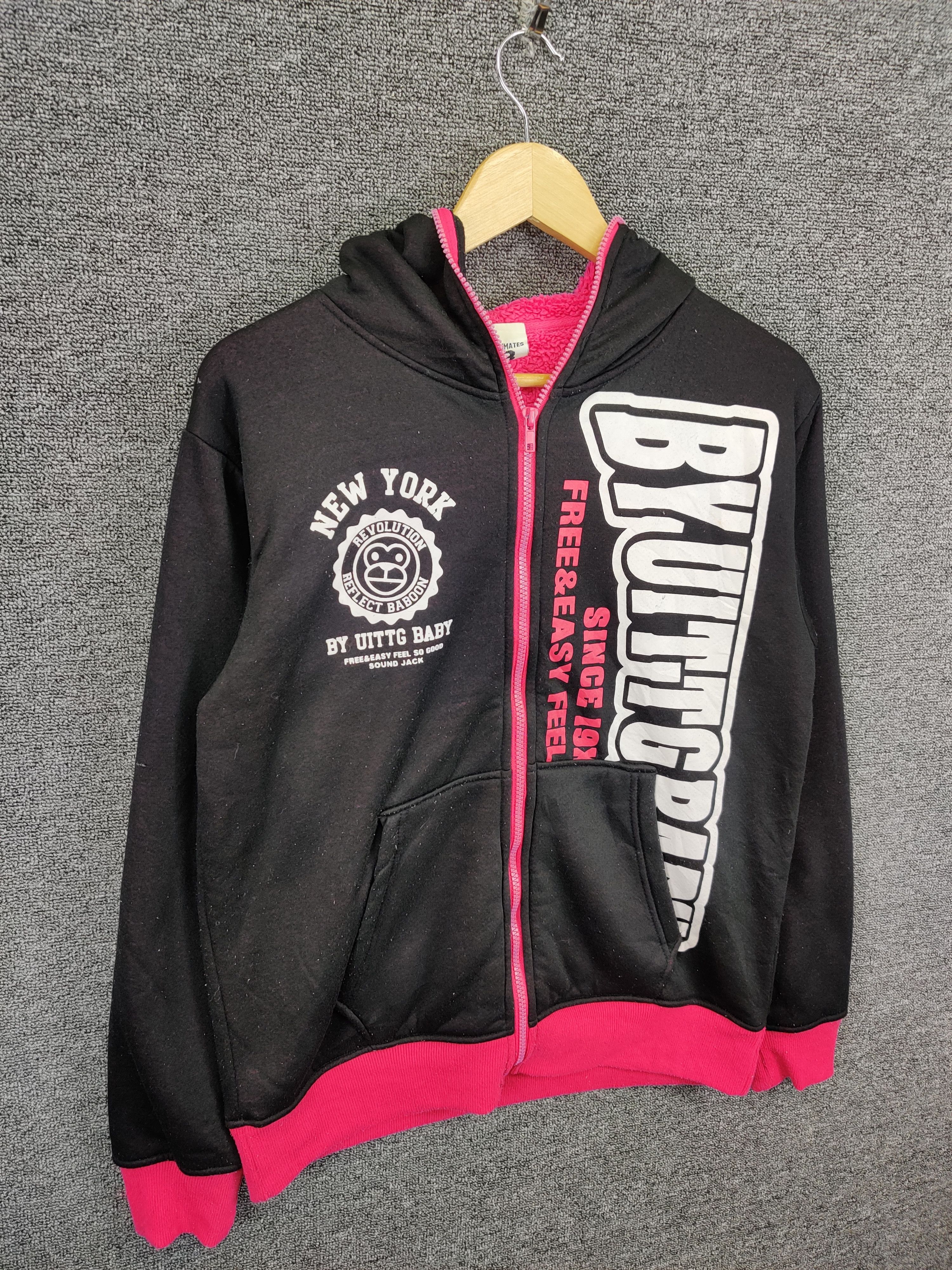 Japanese Brand UITTG Baby New York Fleece Hoodie Size US M / EU 48-50 / 2 - 6 Thumbnail