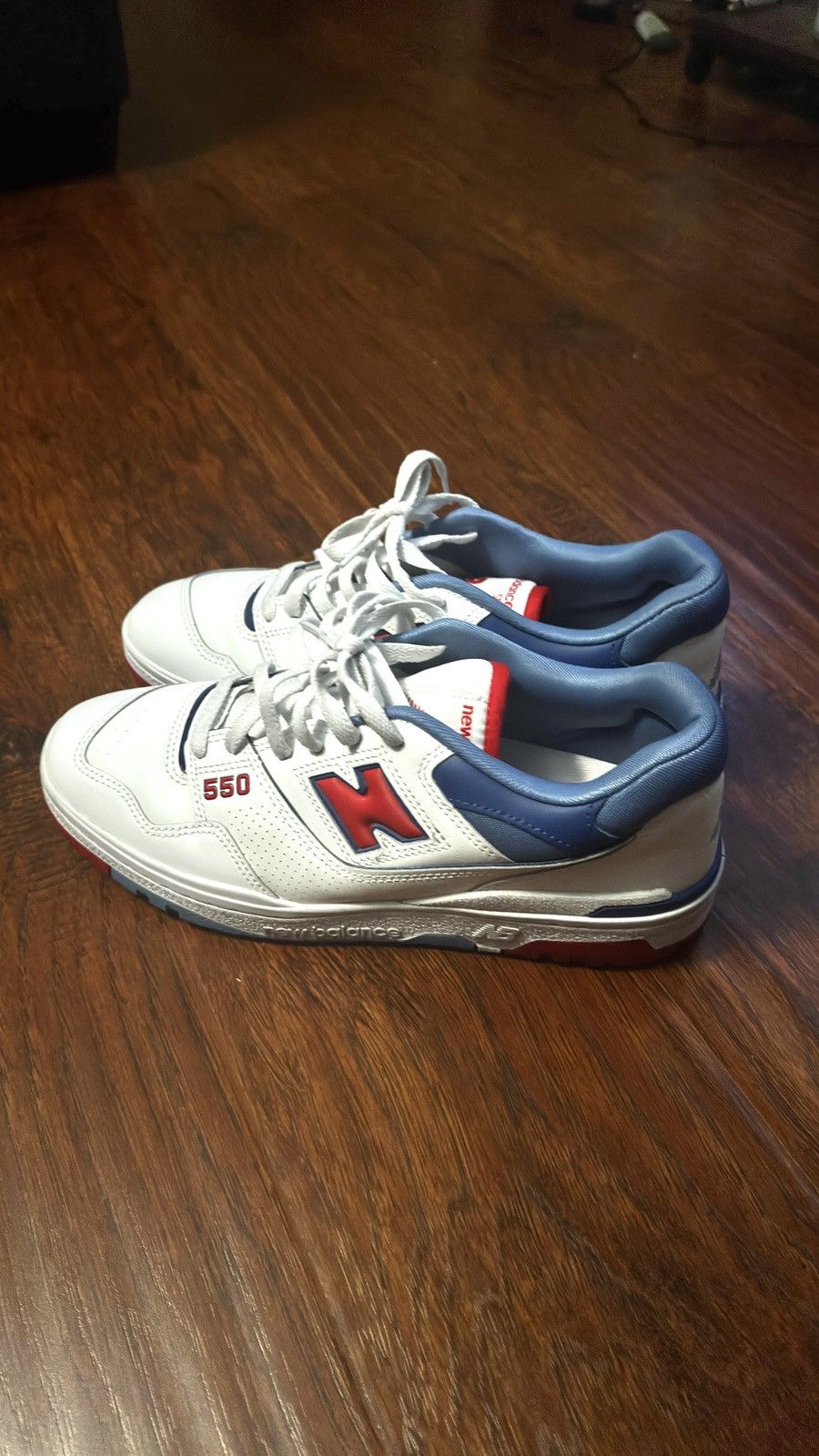 New Balance New Balance White True Red Atlantic Blue Size US 11 / EU 44 - 5 Thumbnail