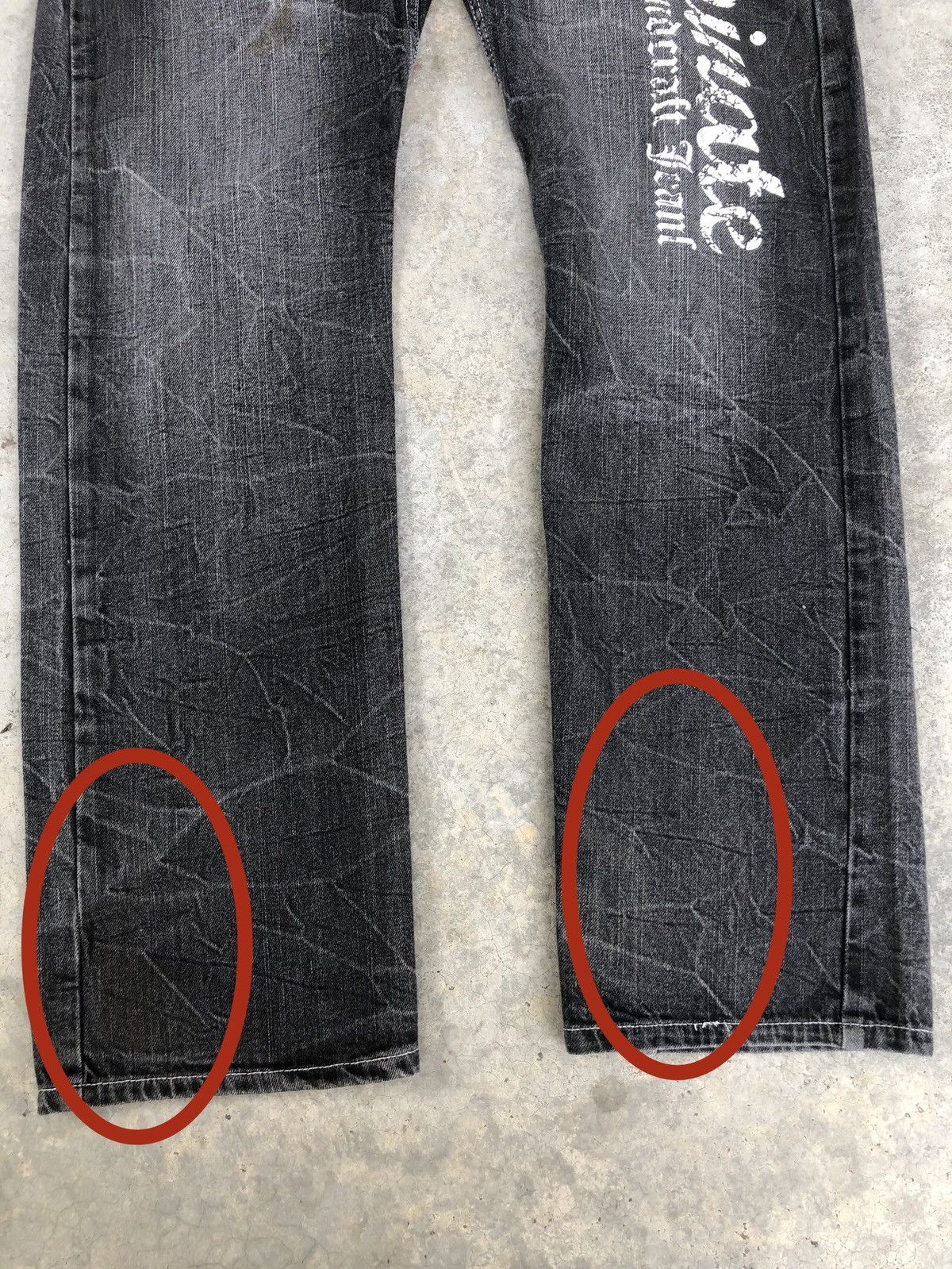 Hysteric Glamour Japanese Memory Special Double Waist Distressed Jeans Size US 33 - 17 Thumbnail