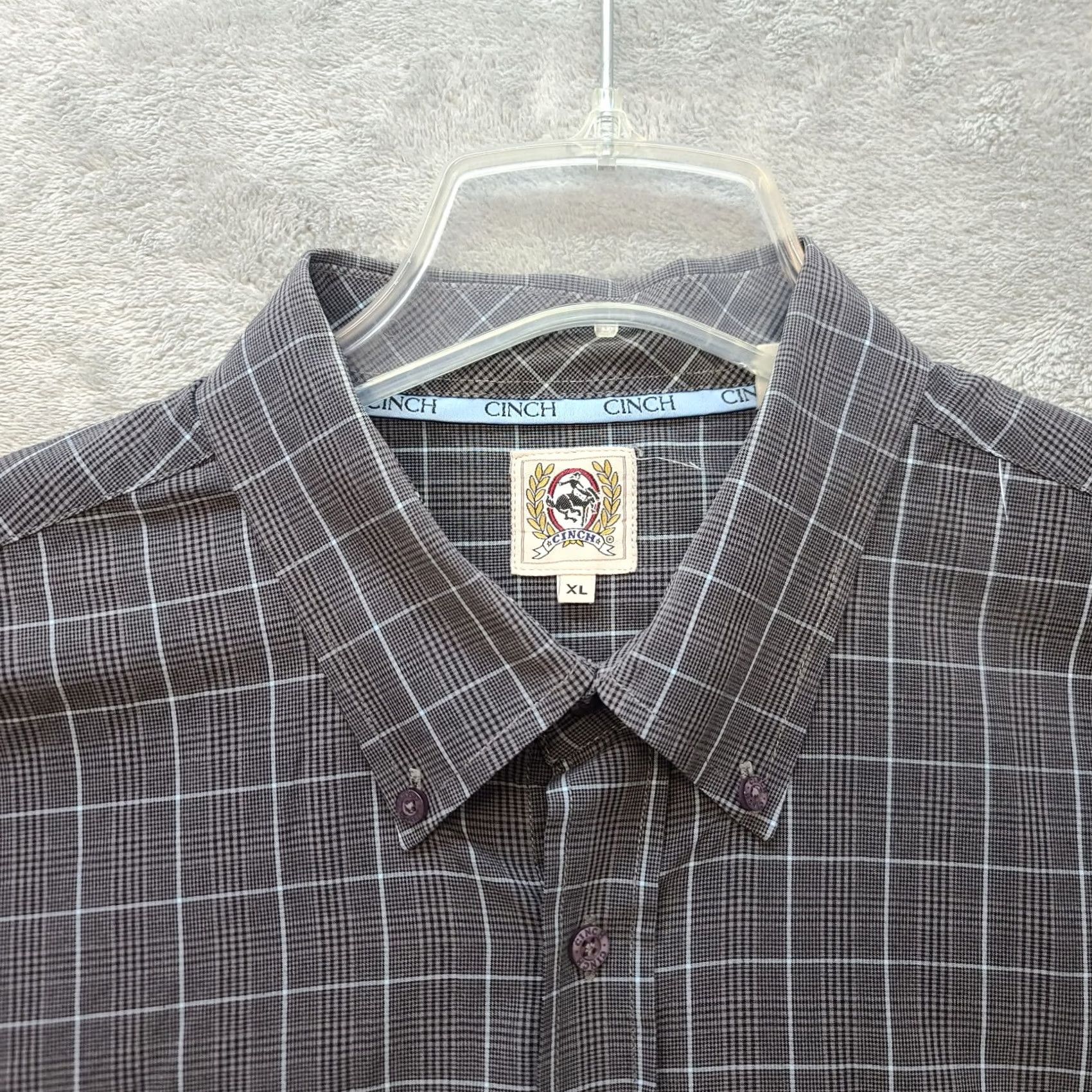 Vintage Cinch Shirt Mens XL Regular Fit Button Down Long Sleeve Western Cowboy Rodeo Shirt Size US XL / EU 56 / 4 - 2 Thumbnail