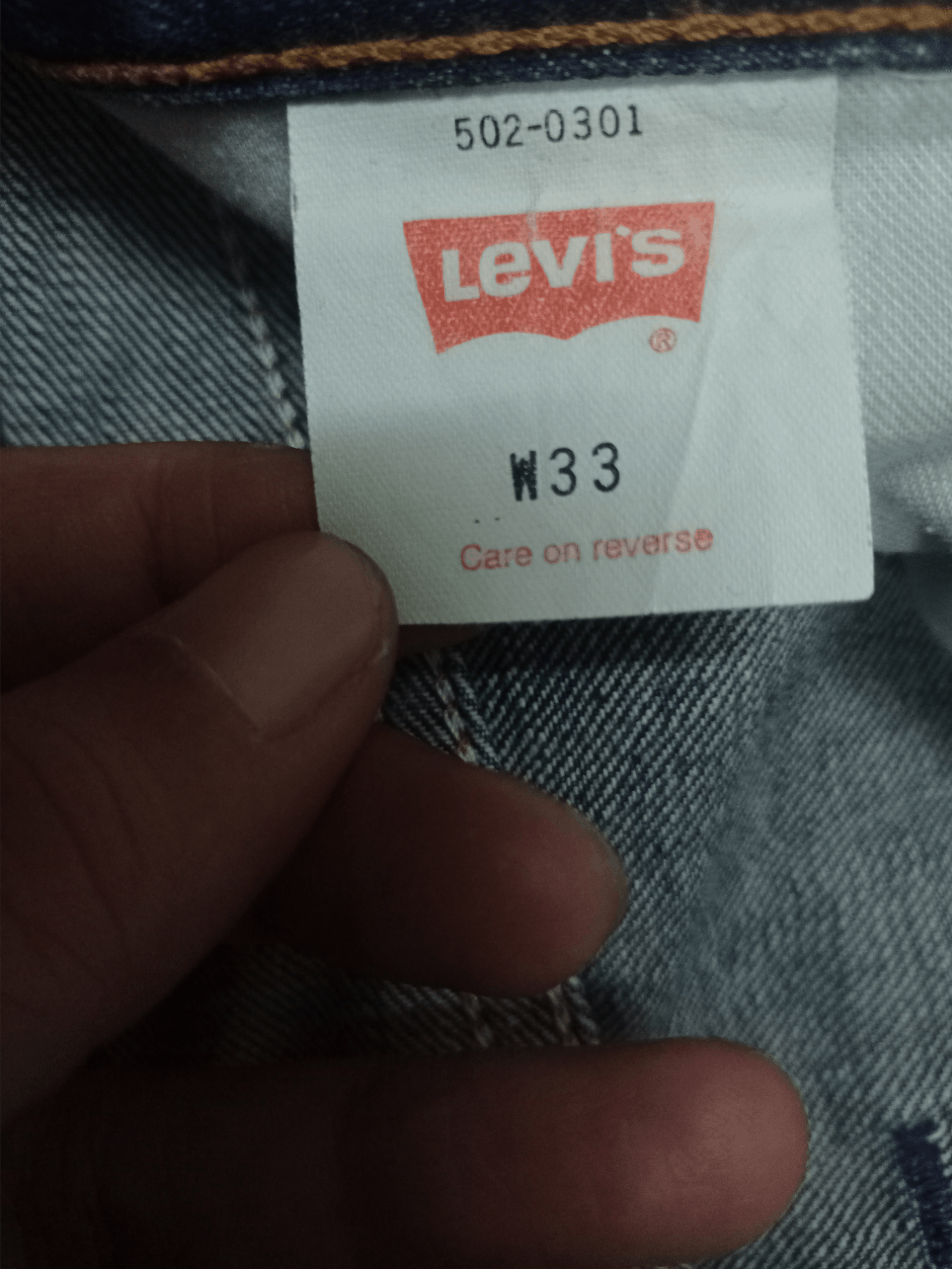 Levi's × Levi's Vintage Clothing Vintage Levis 502 Blue Wash Distressed Baggy Jeans Size US 31 - 14 Thumbnail