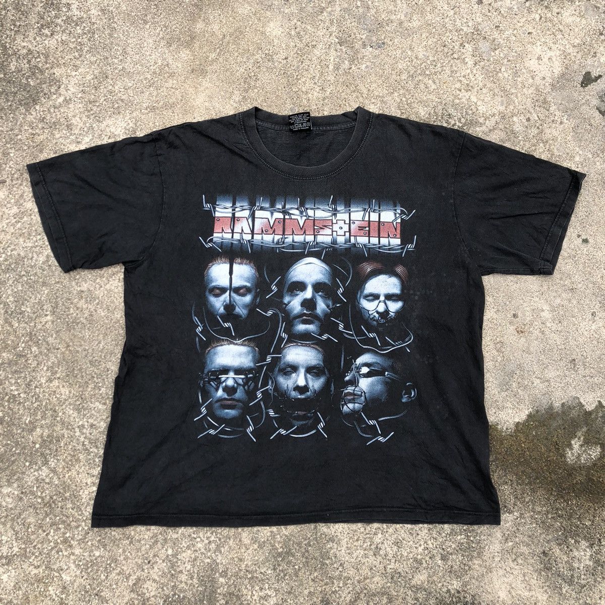 Band Tees × Vintage 🔥Rare🔥Vintage Rammstein Heavy Metal Band Big Image Promo Tee Size US XL / EU 56 / 4 - 1 Thumbnail