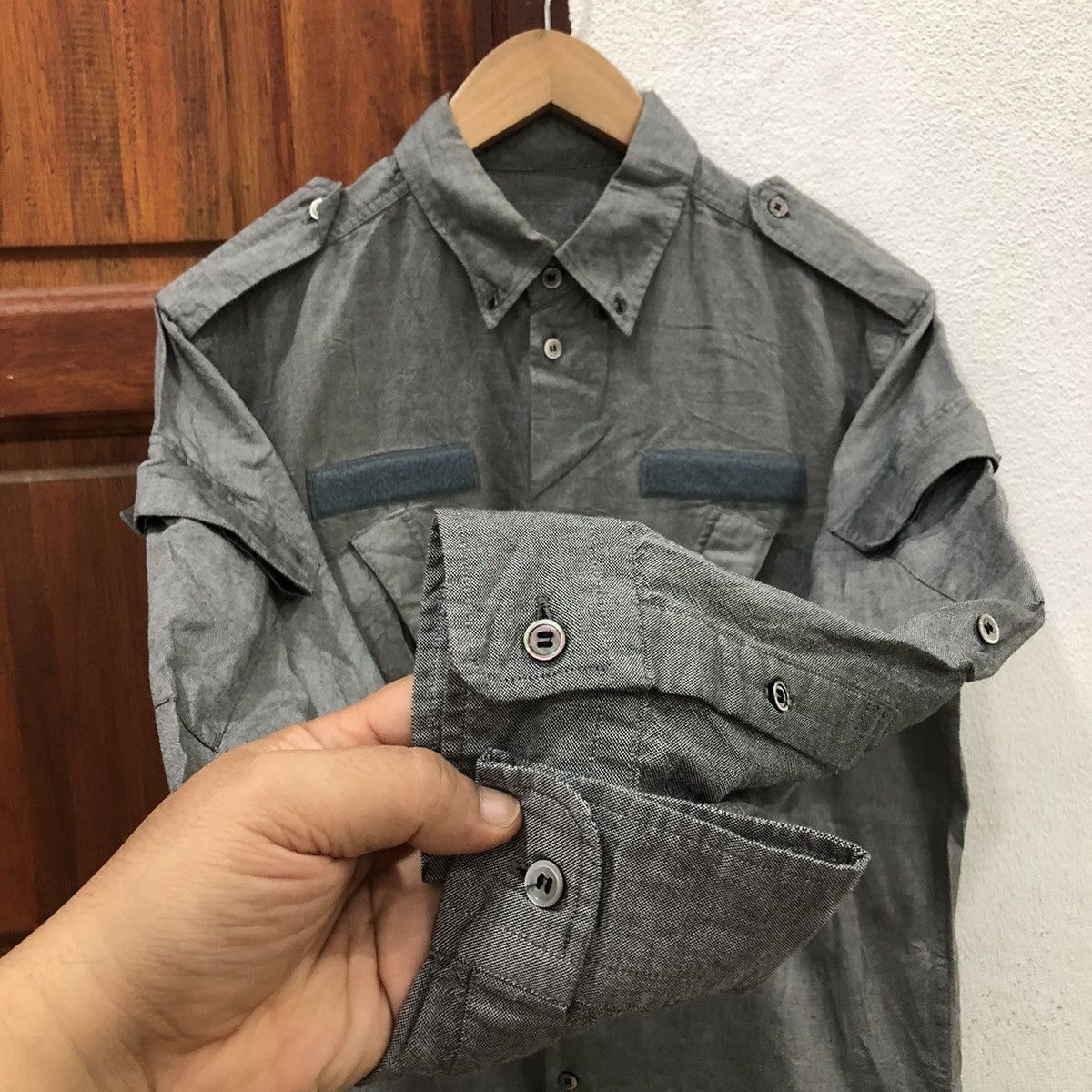 Comme des Garcons Comme des Garcon AD2009 Military Style Longsleeve Shirt Size US S / EU 44-46 / 1 - 4 Thumbnail