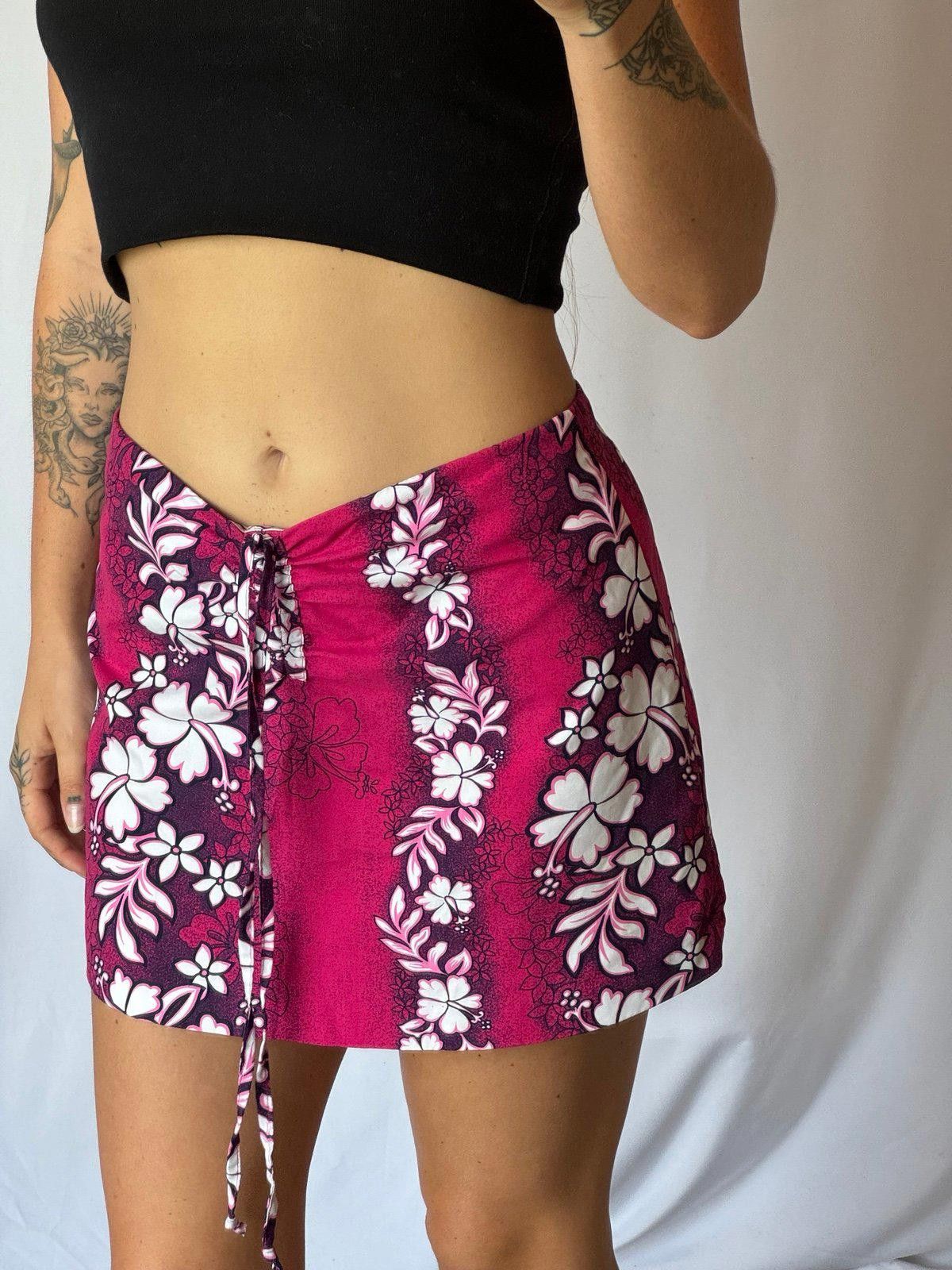 Designer Hibiscus Flag Skirt Size 32" / US 10 / IT 46 - 6 Thumbnail