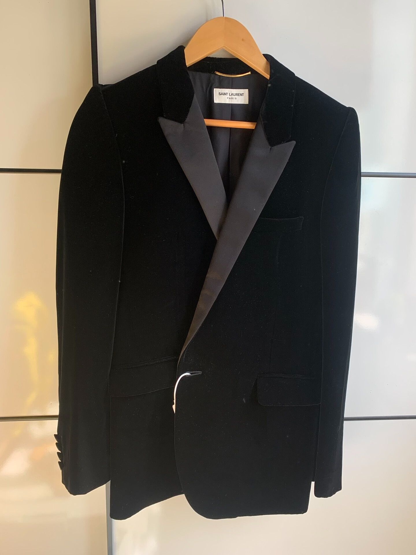 Saint Laurent Paris Saint Laurent Black Velvet Blazer Size US XS / EU 42 / 0 - 1 Thumbnail