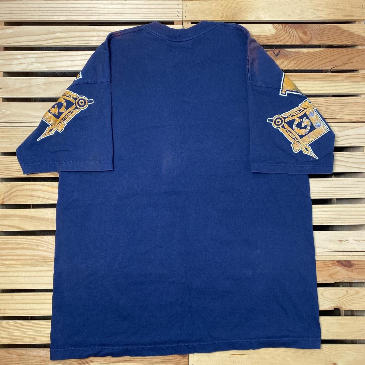 Other Vintage Freemason Traveling Man Black AOP Tee Size 2XL Size US XXL / EU 58 / 5 - 2 Thumbnail
