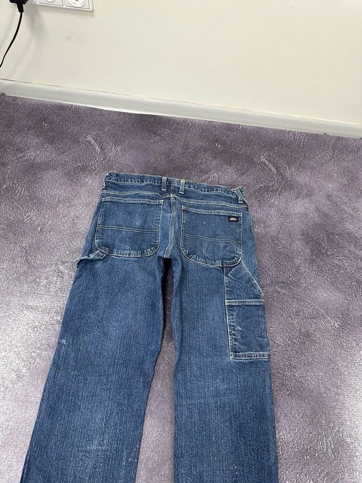 Dickies × Vintage Vintage Dickies Blue Painted Work Hype Denim Jeans Size US 33 - 5 Thumbnail