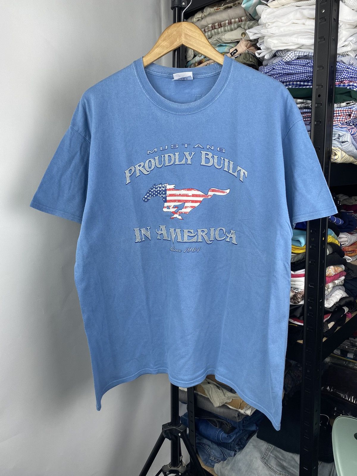 Other × Vintage 00s vntg MUSTANG PROUDLY BUILT IN AMERICA Racing Art shirt Size US XL / EU 56 / 4 - 1 Thumbnail