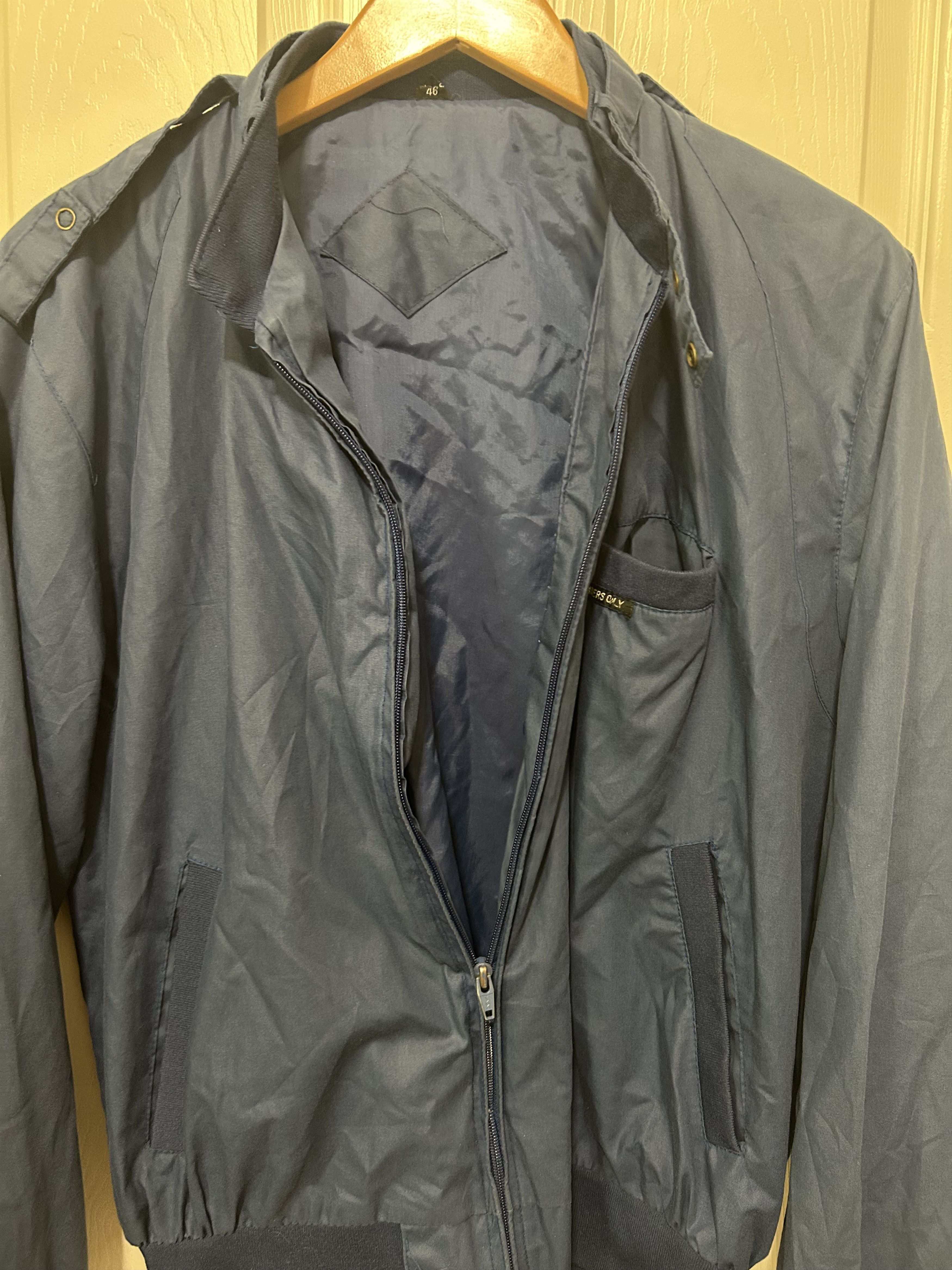 Members Only Vintage Members Only Bomber Jacket 46 XL Blue Lined 1980s Size US XL / EU 56 / 4 - 6 Thumbnail