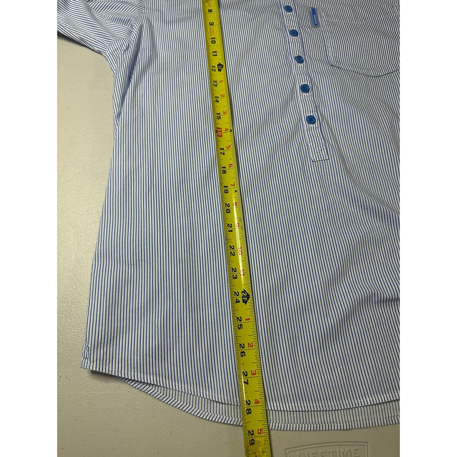 & Other Stories Escales Paris Men's L Blue Stripe Long Sleeve Shirt Nautical Size US L / EU 52-54 / 3 - 8 Thumbnail