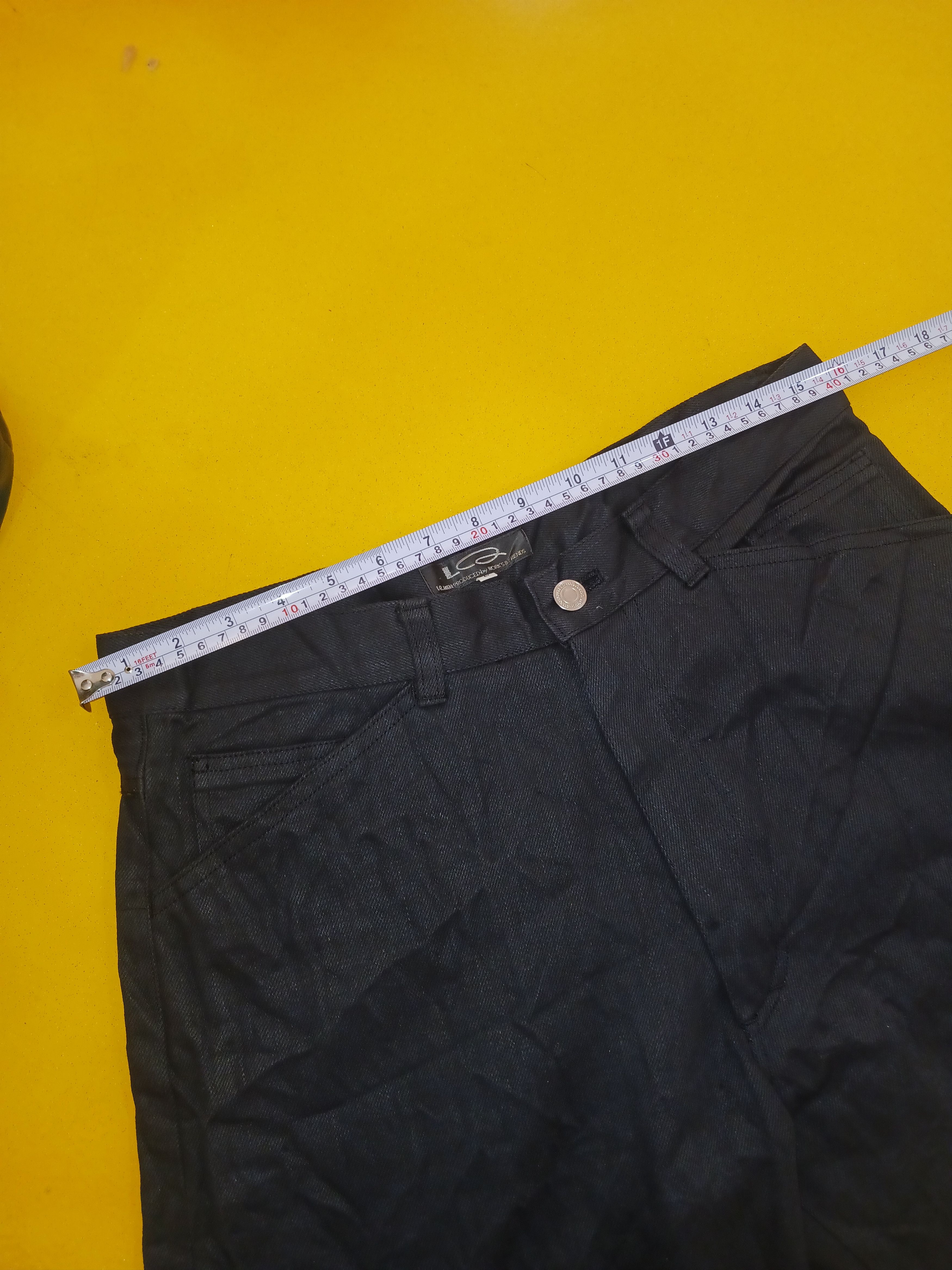 Designer RARE LQ. By Yohji Yamamoto Works & Friends Denim Pants Size US 34 / EU 50 - 13 Thumbnail