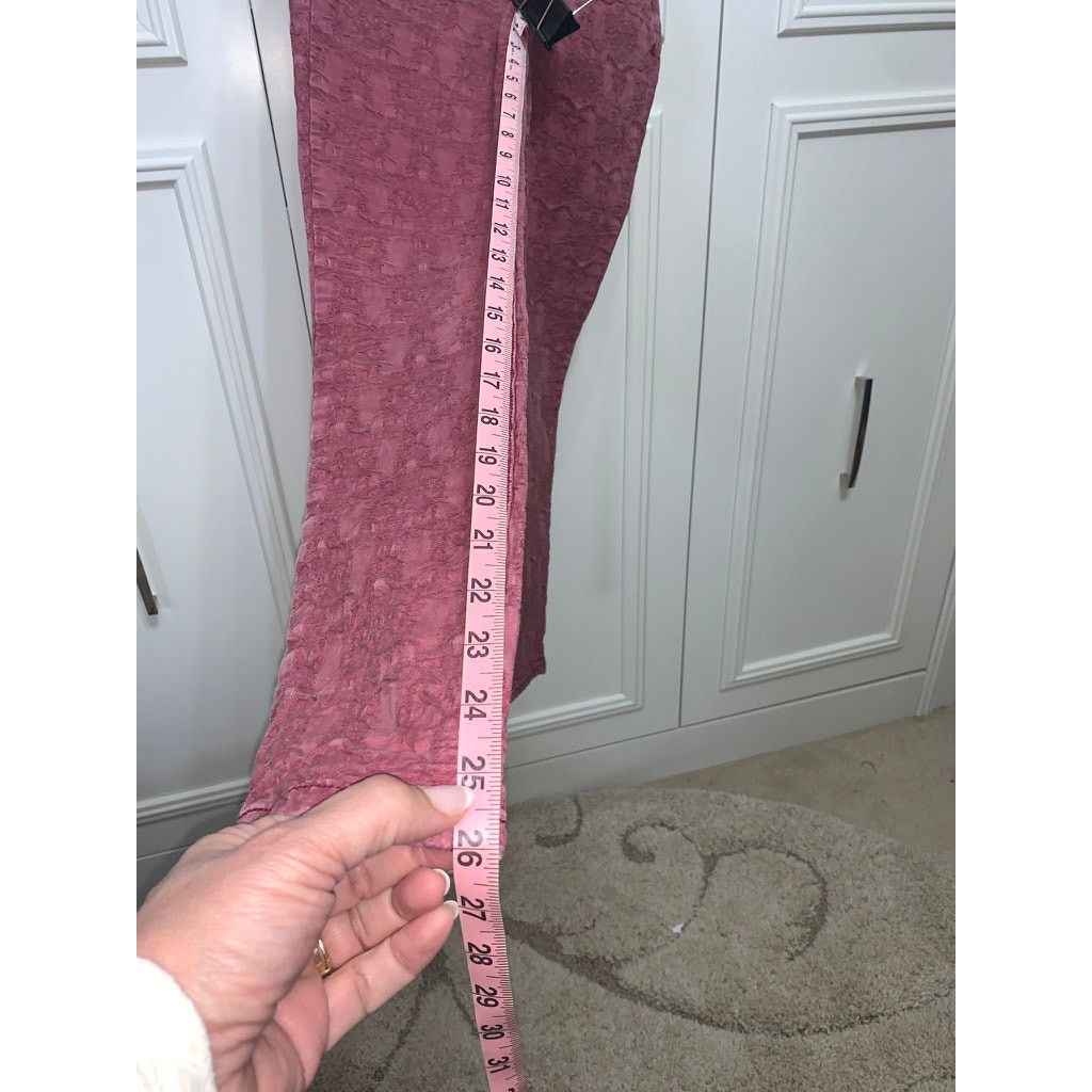 Free People Free People Women's Red Jacquard Textured Skinny Jeans Size 26" / US 2 / IT 38 - 7 Thumbnail