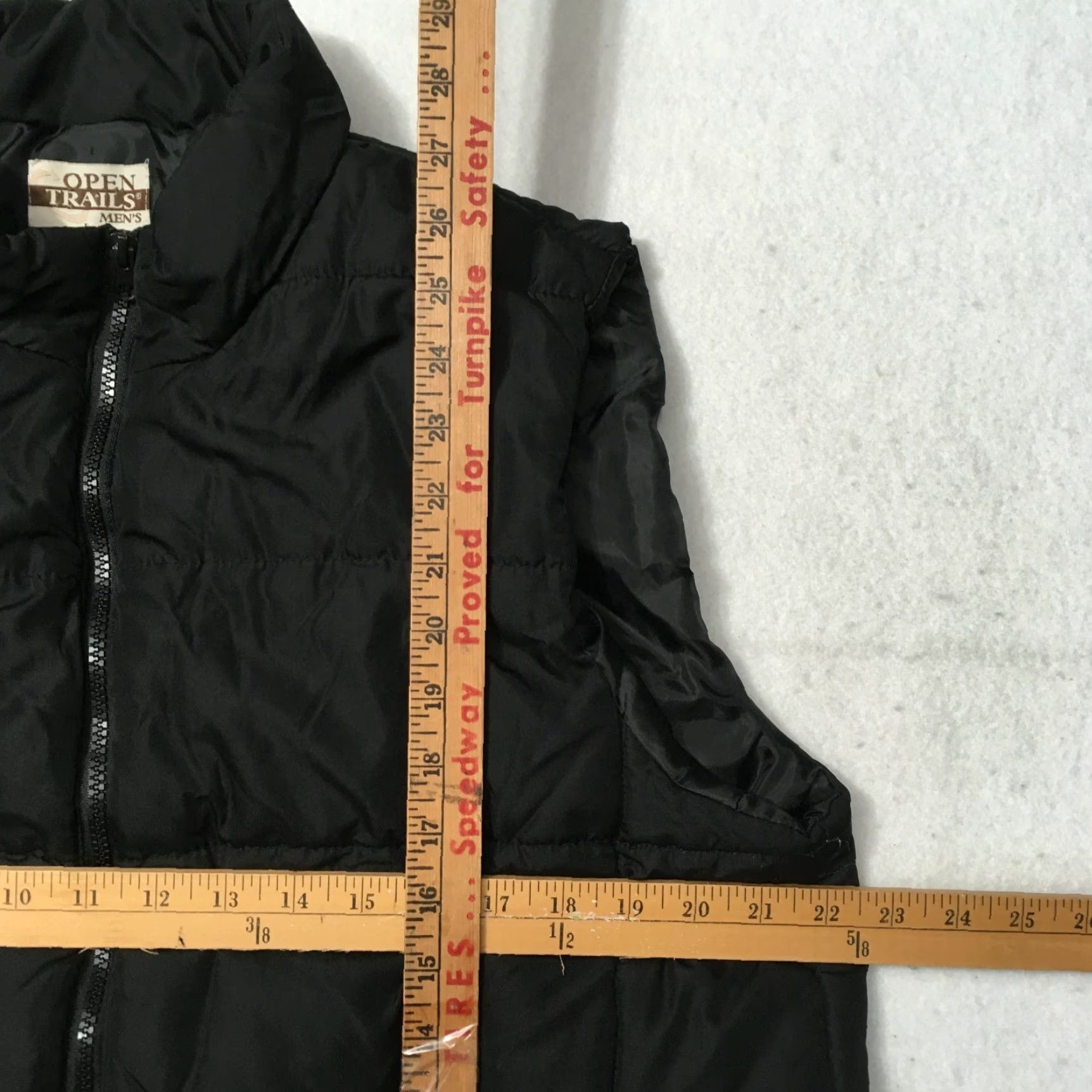 Vintage VINTAGE Open Trails Puffer Vest Mens Large Black Full Zip Polyester Embroidered Solid Jacket/Coat Mid-Length Size L Size US L / EU 52-54 / 3 - 4 Thumbnail