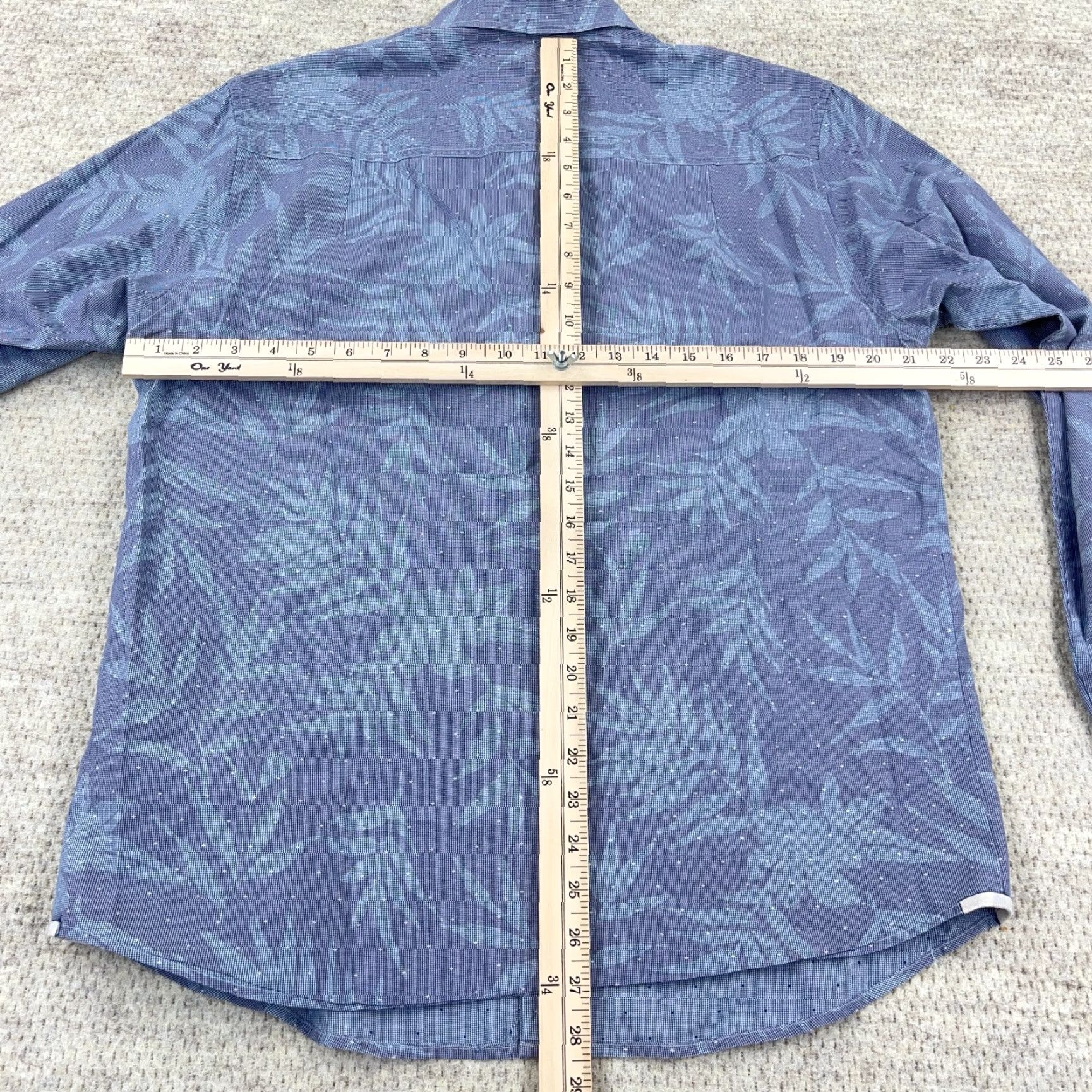 Tommy Bahama Tommy Bahama Shirt Men Medium Blue Floral Button Up Island Modern Fit Camp Regular Sleeve Long Sleeve Casual Button-Up Seasonal Floral Pattern Mens Size US M / EU 48-50 / 2 - 5 Thumbnail