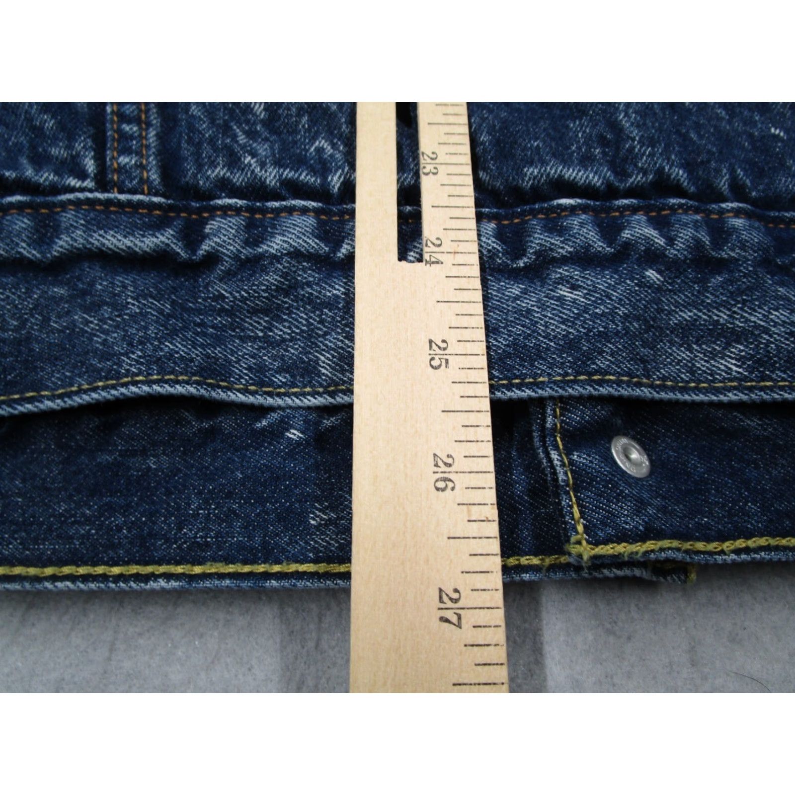 Levi's Levis Jacket Mens Extra Large Blue Snap Up Acid Wash Sherpa Lined Trucker Retro Size US XL / EU 56 / 4 - 8 Thumbnail