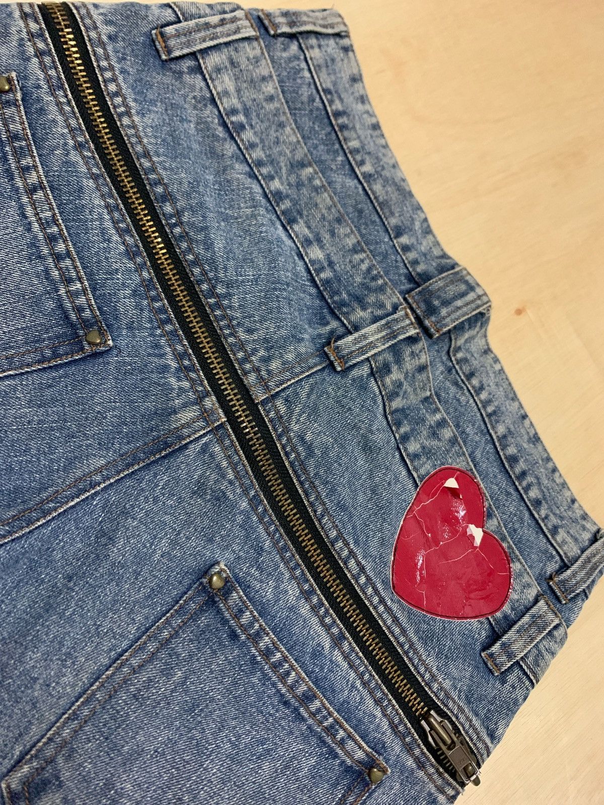 Hysteric Glamour × If Six Was Nine × Japanese Brand Vintage Y2k PMA Double Waist Zipper Jeans Size US 32 / EU 48 - 9 Thumbnail